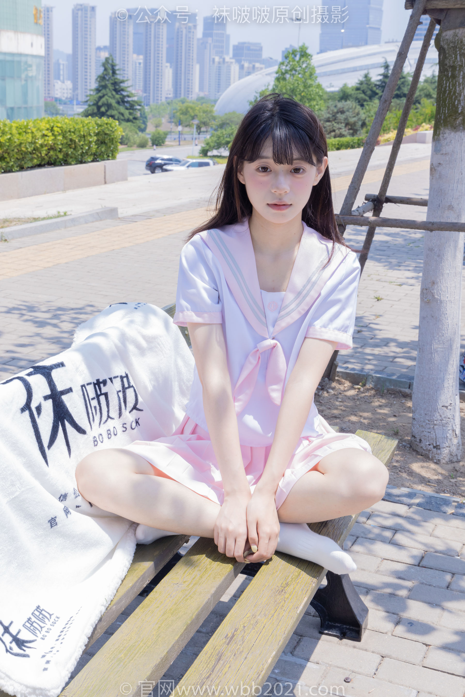 BoBoSocks袜啵啵 No.399 糯米 -皮鞋、白棉袜、jk制服