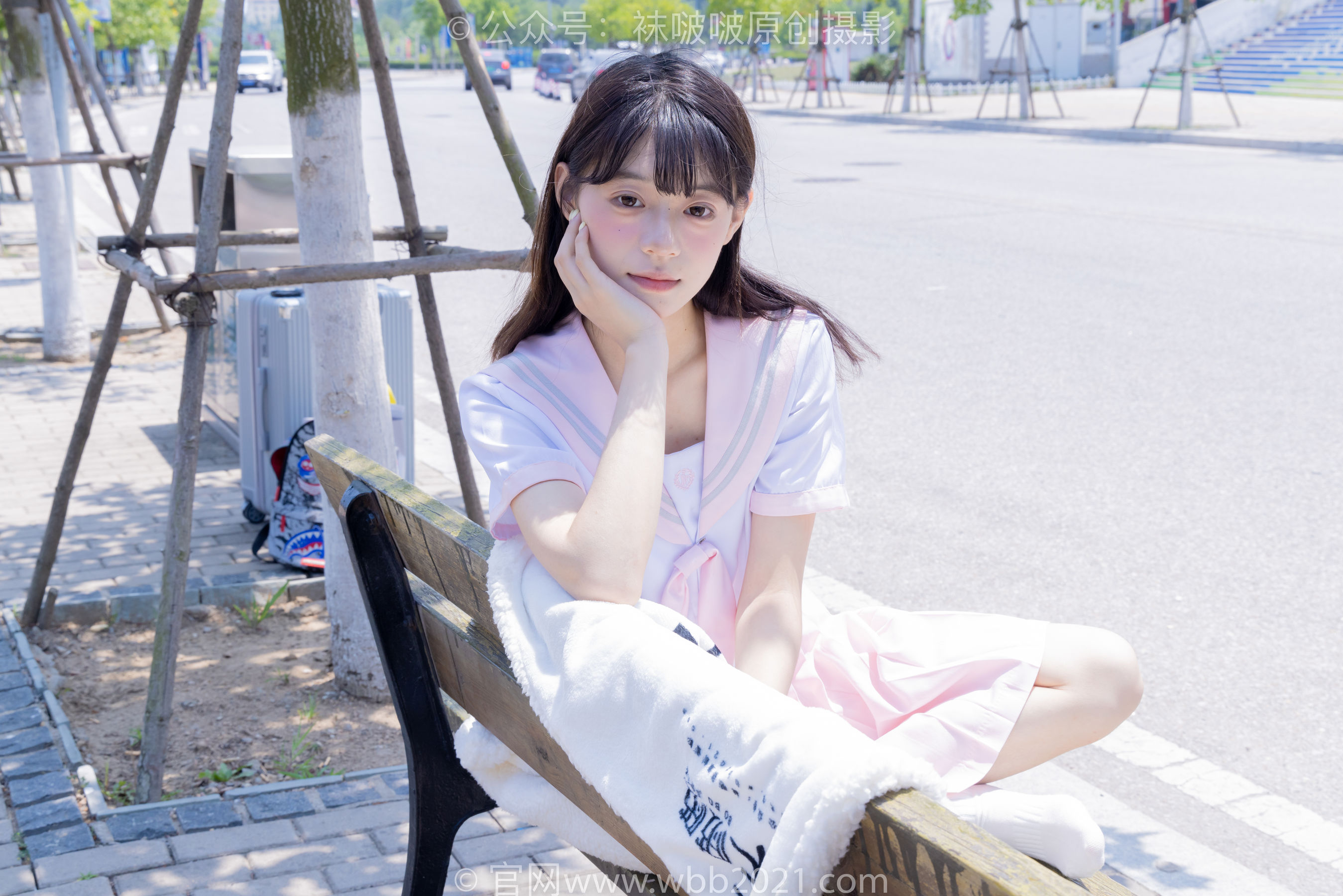 BoBoSocks袜啵啵 No.399 糯米 -皮鞋、白棉袜、jk制服