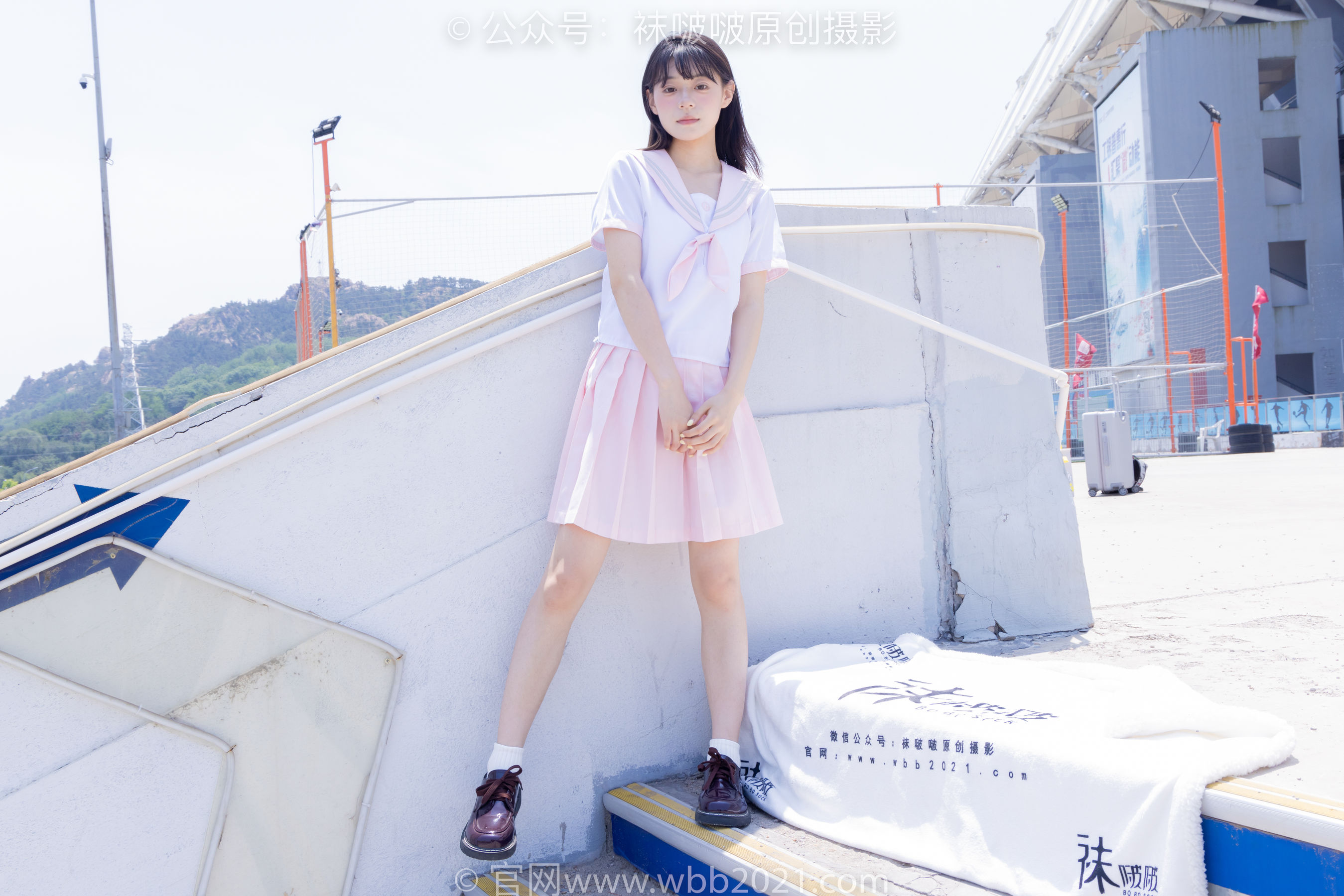 BoBoSocks袜啵啵 No.399 糯米 -皮鞋、白棉袜、jk制服