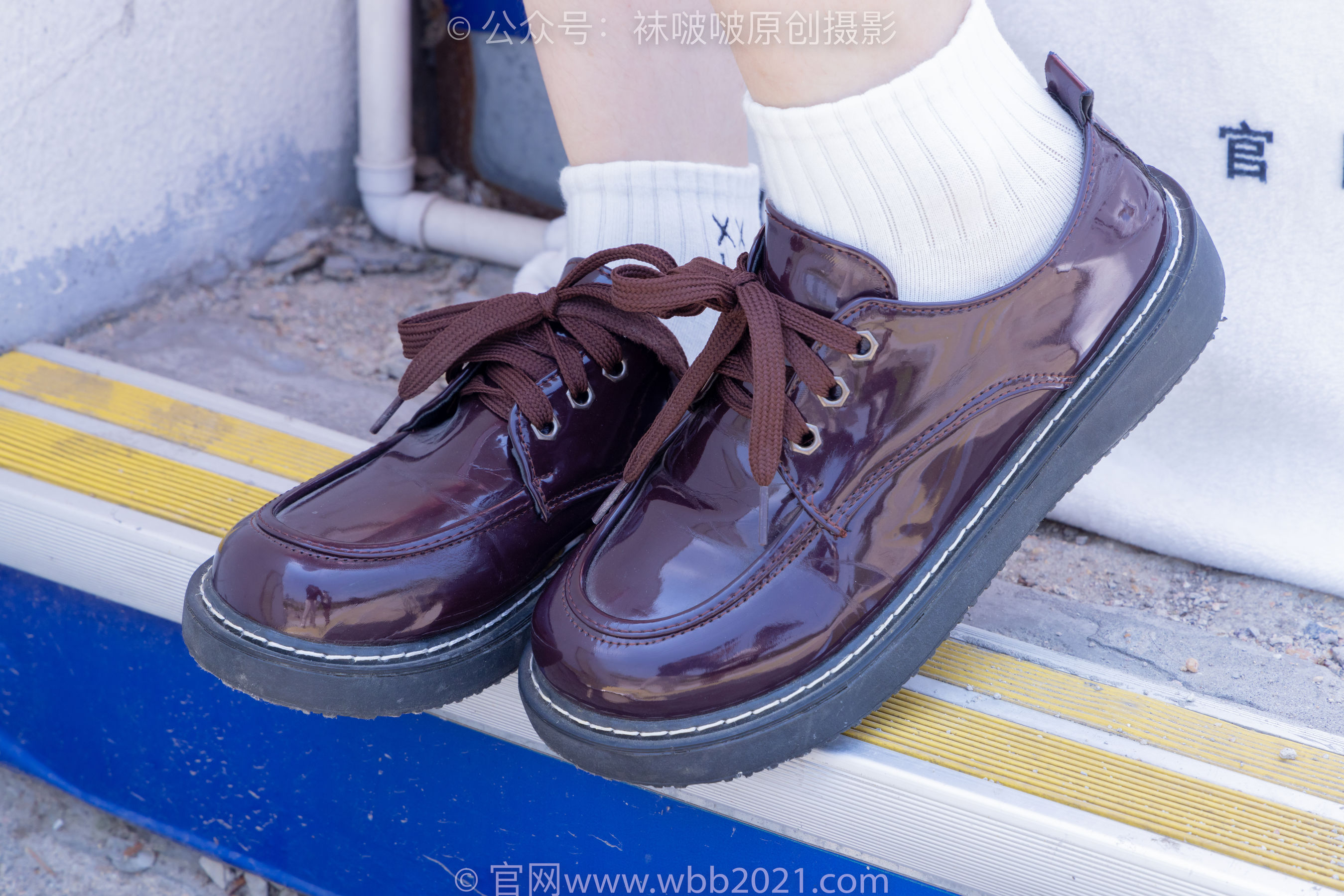 BoBoSocks袜啵啵 No.399 糯米 -皮鞋、白棉袜、jk制服