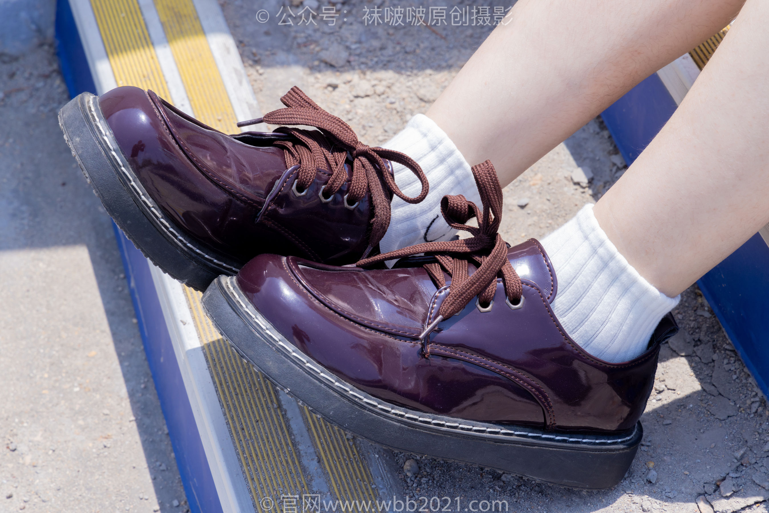 BoBoSocks袜啵啵 No.399 糯米 -皮鞋、白棉袜、jk制服