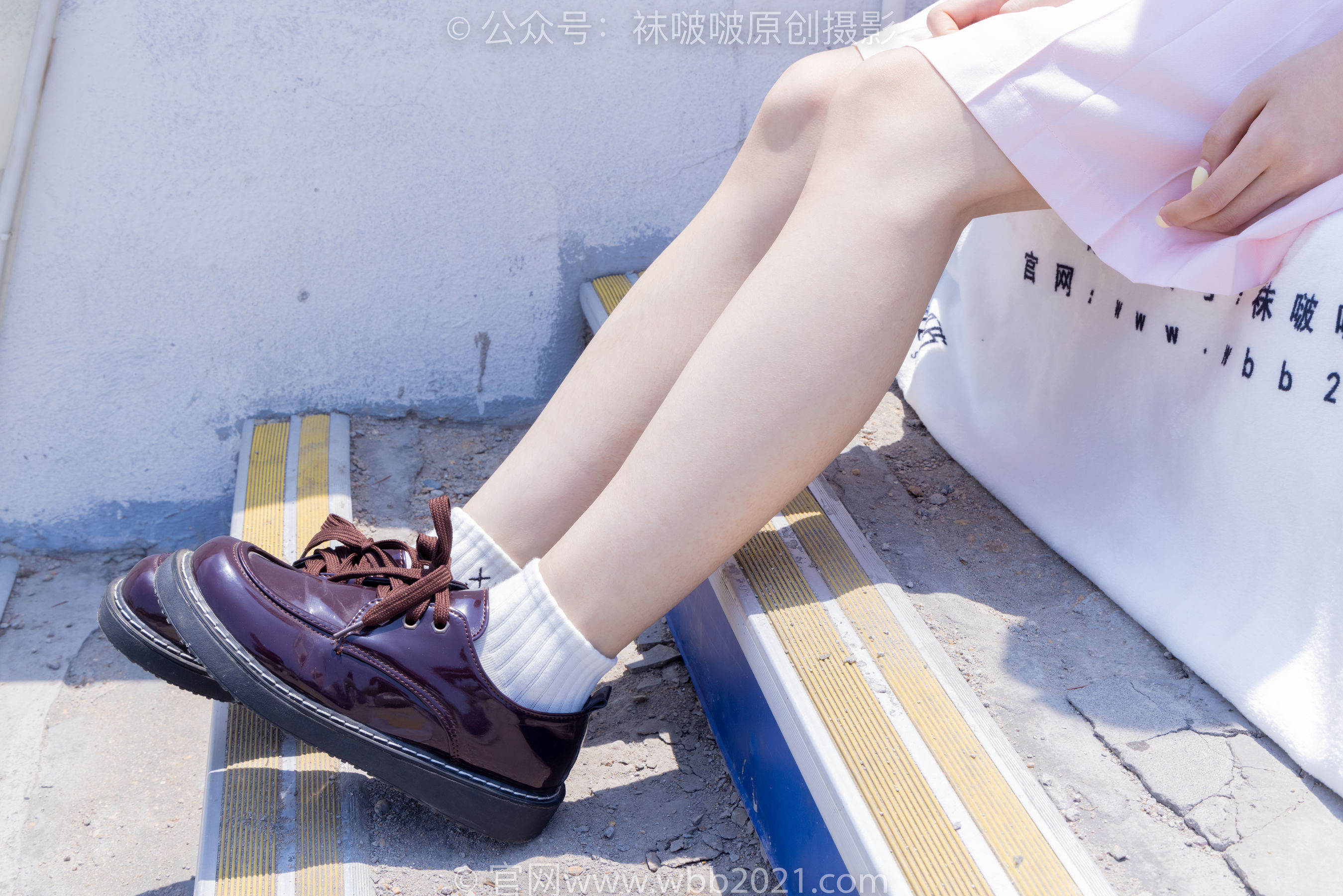 BoBoSocks袜啵啵 No.399 糯米 -皮鞋、白棉袜、jk制服