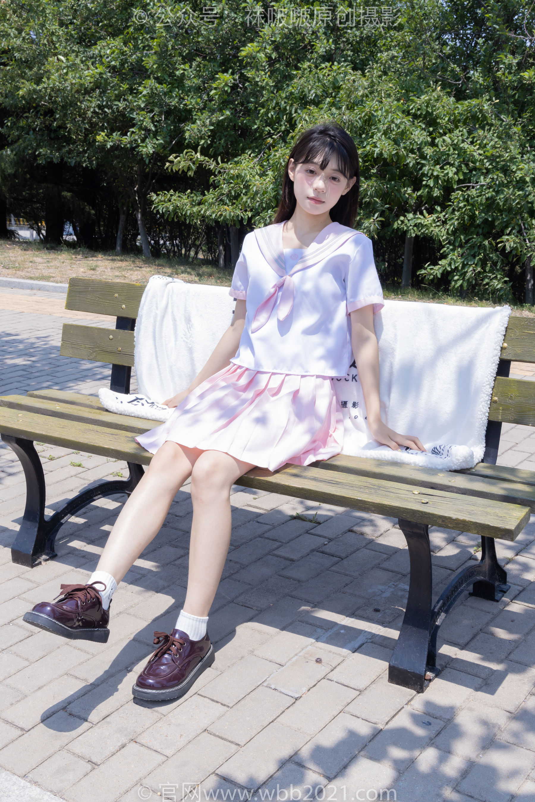 BoBoSocks袜啵啵 No.399 糯米 -皮鞋、白棉袜、jk制服