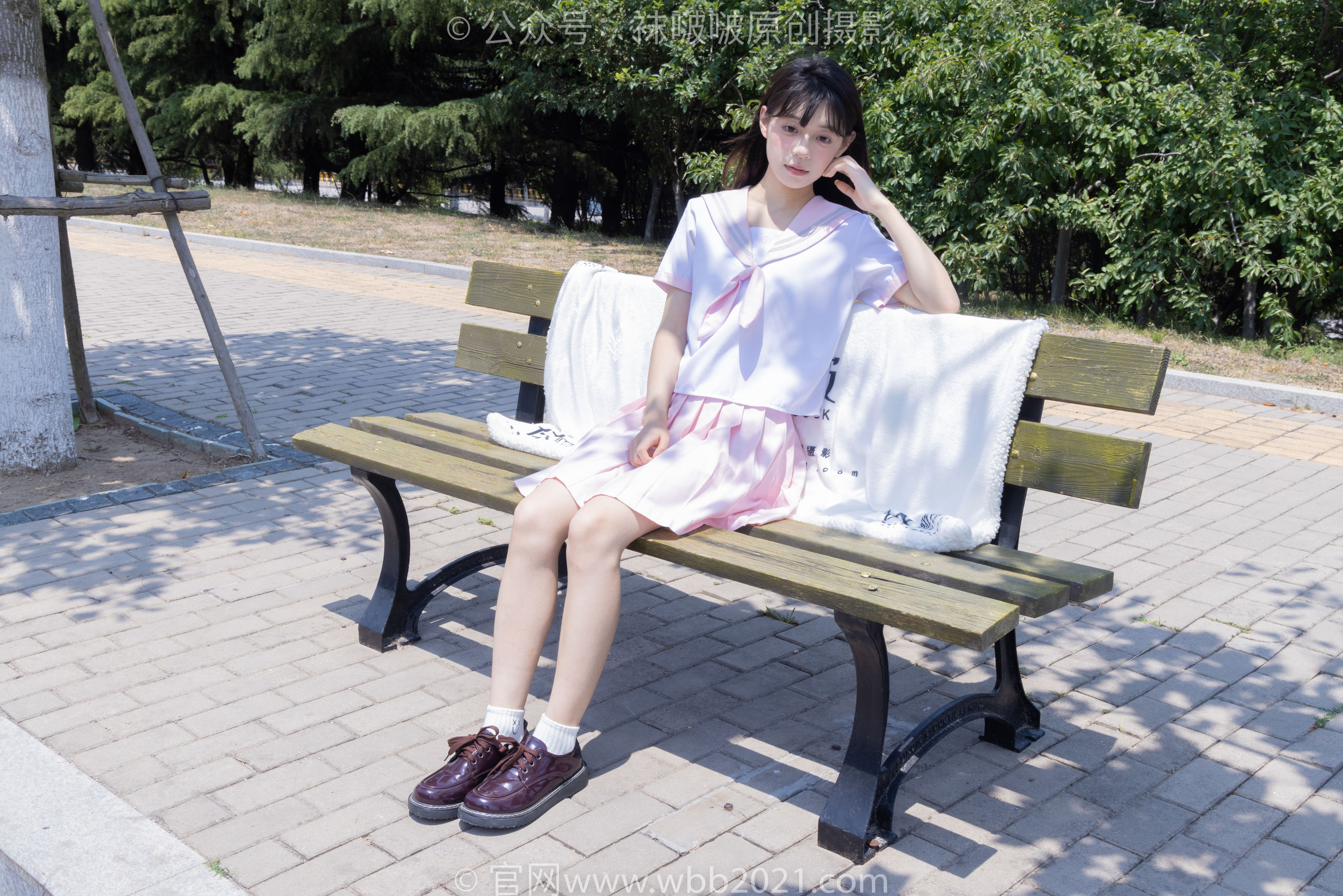 BoBoSocks袜啵啵 No.399 糯米 -皮鞋、白棉袜、jk制服