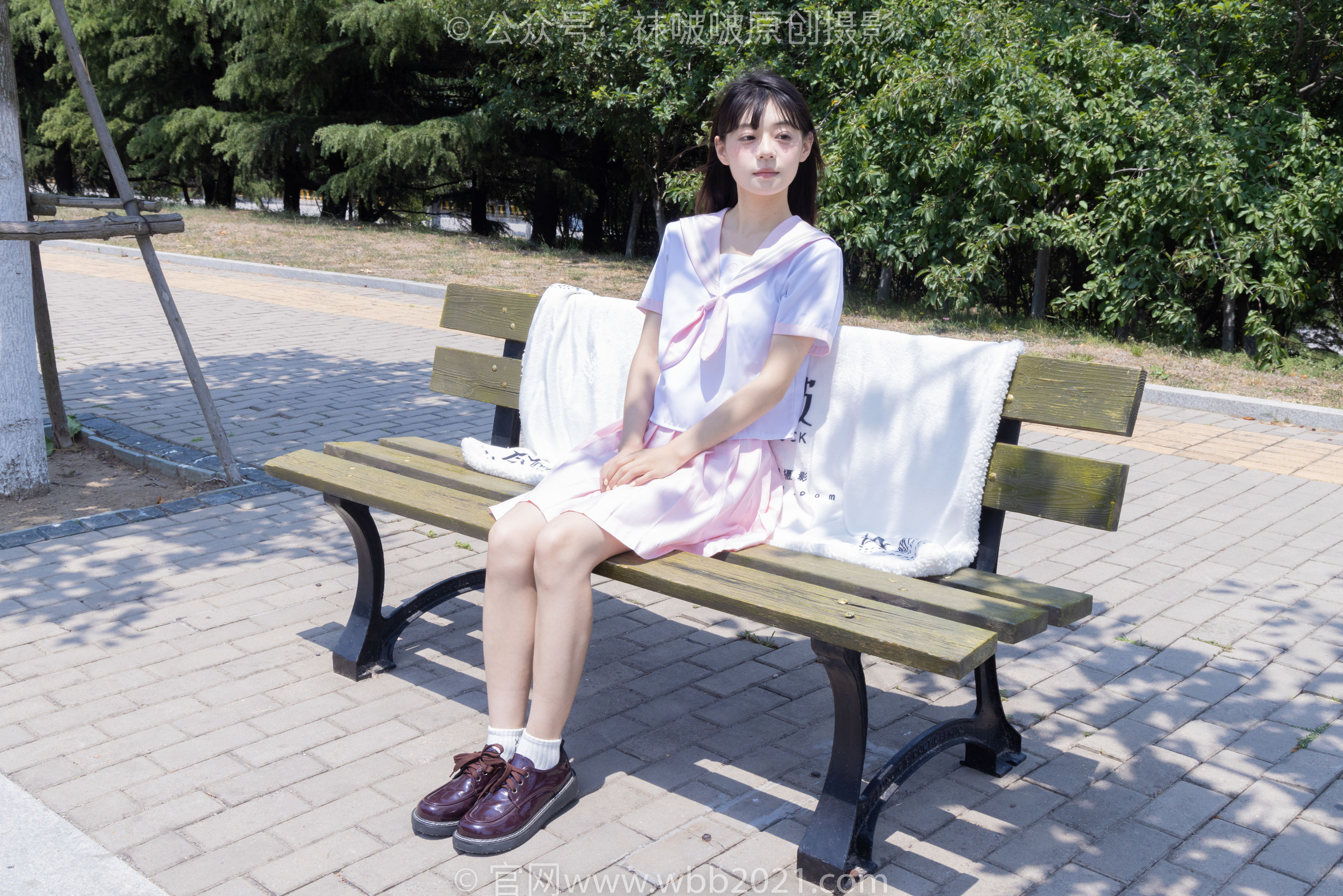 BoBoSocks袜啵啵 No.399 糯米 -皮鞋、白棉袜、jk制服