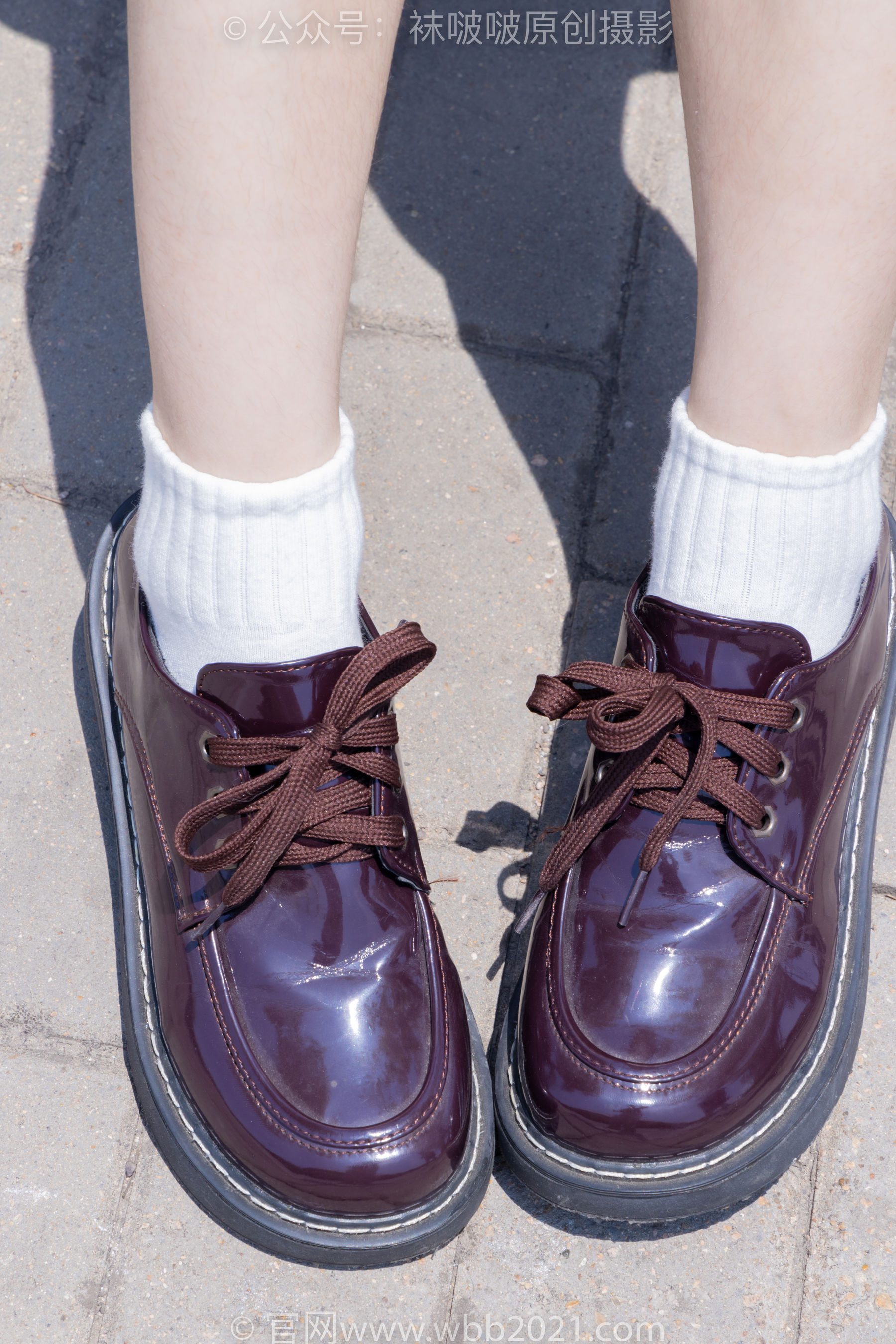BoBoSocks袜啵啵 No.399 糯米 -皮鞋、白棉袜、jk制服