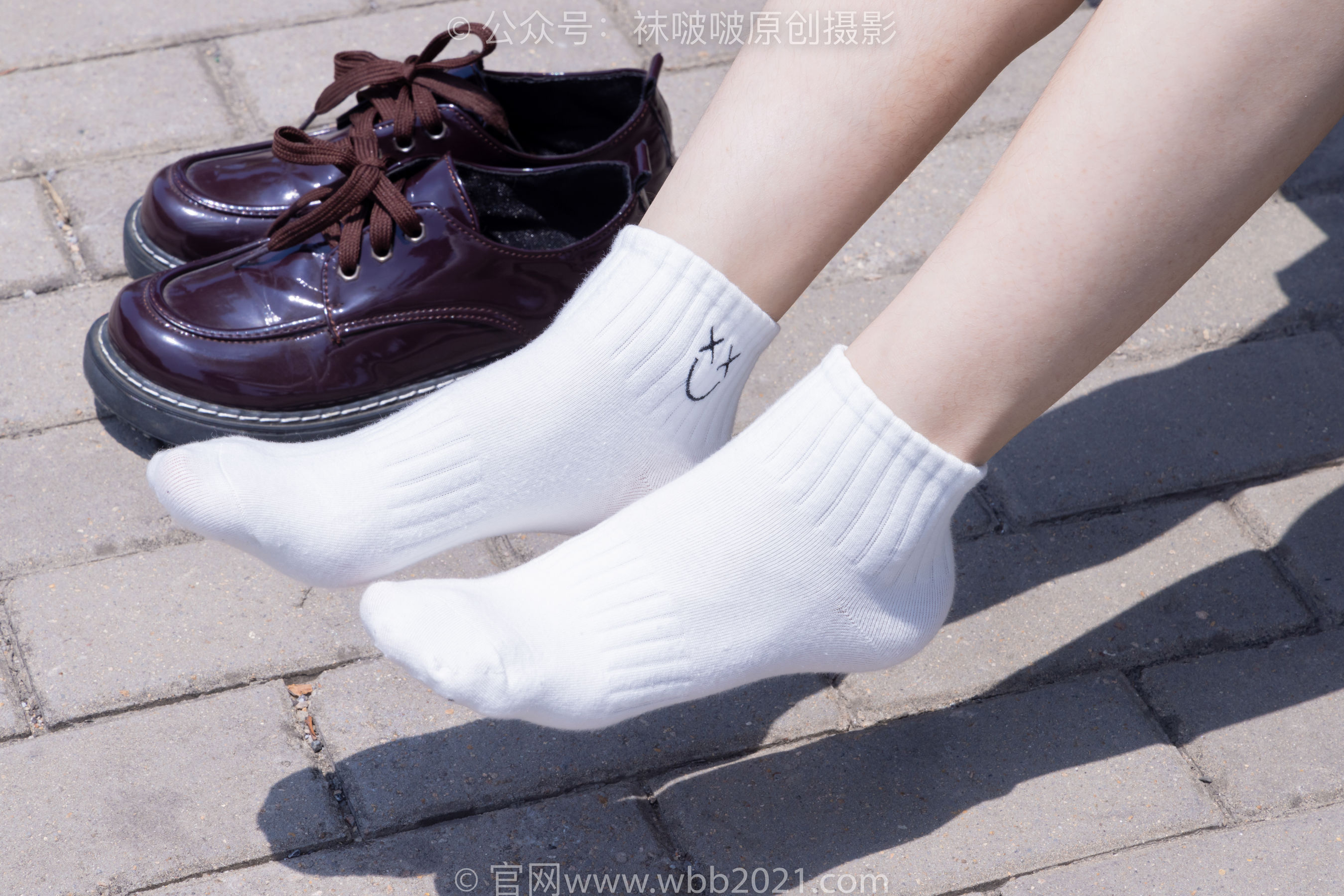 BoBoSocks袜啵啵 No.399 糯米 -皮鞋、白棉袜、jk制服