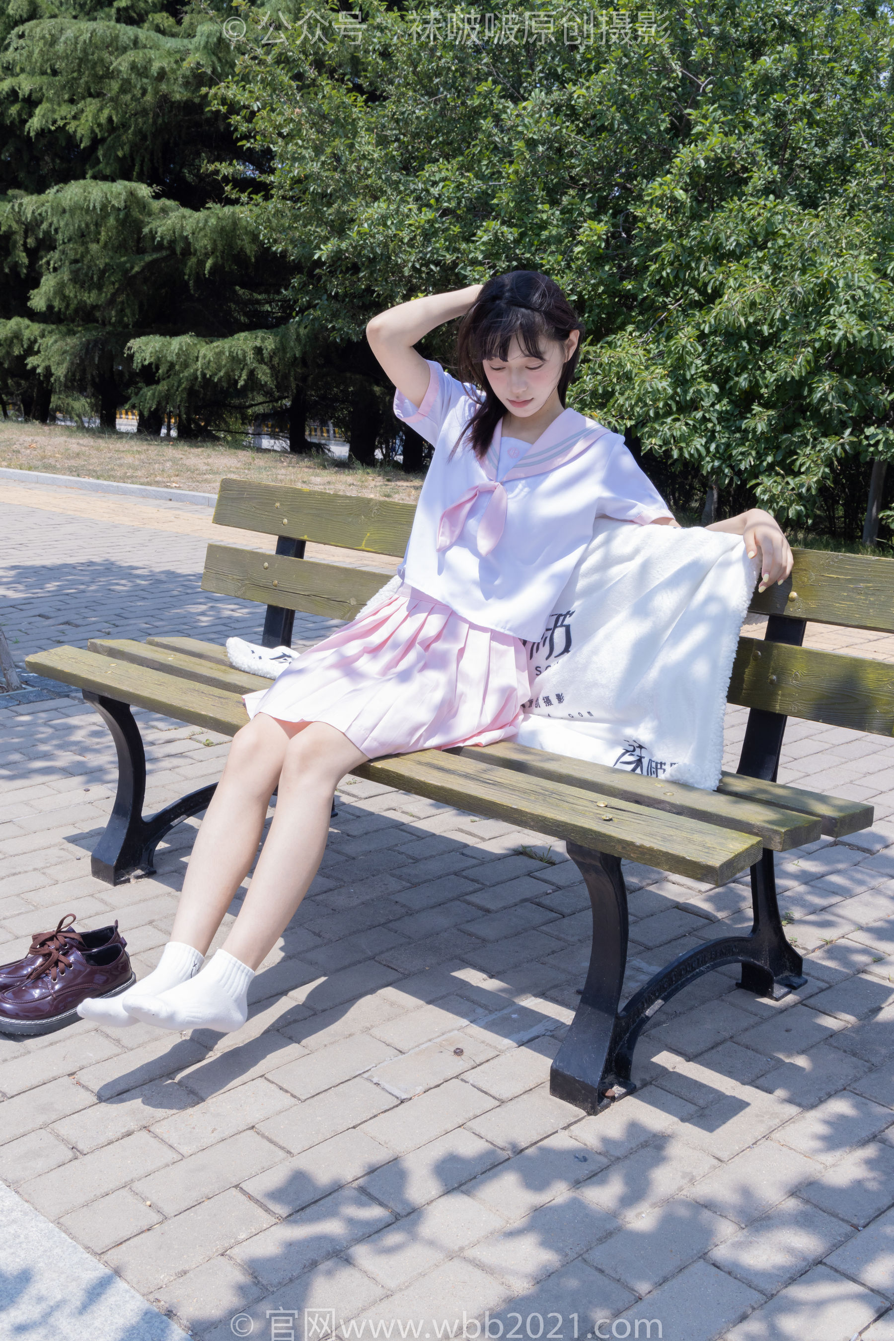 BoBoSocks袜啵啵 No.399 糯米 -皮鞋、白棉袜、jk制服