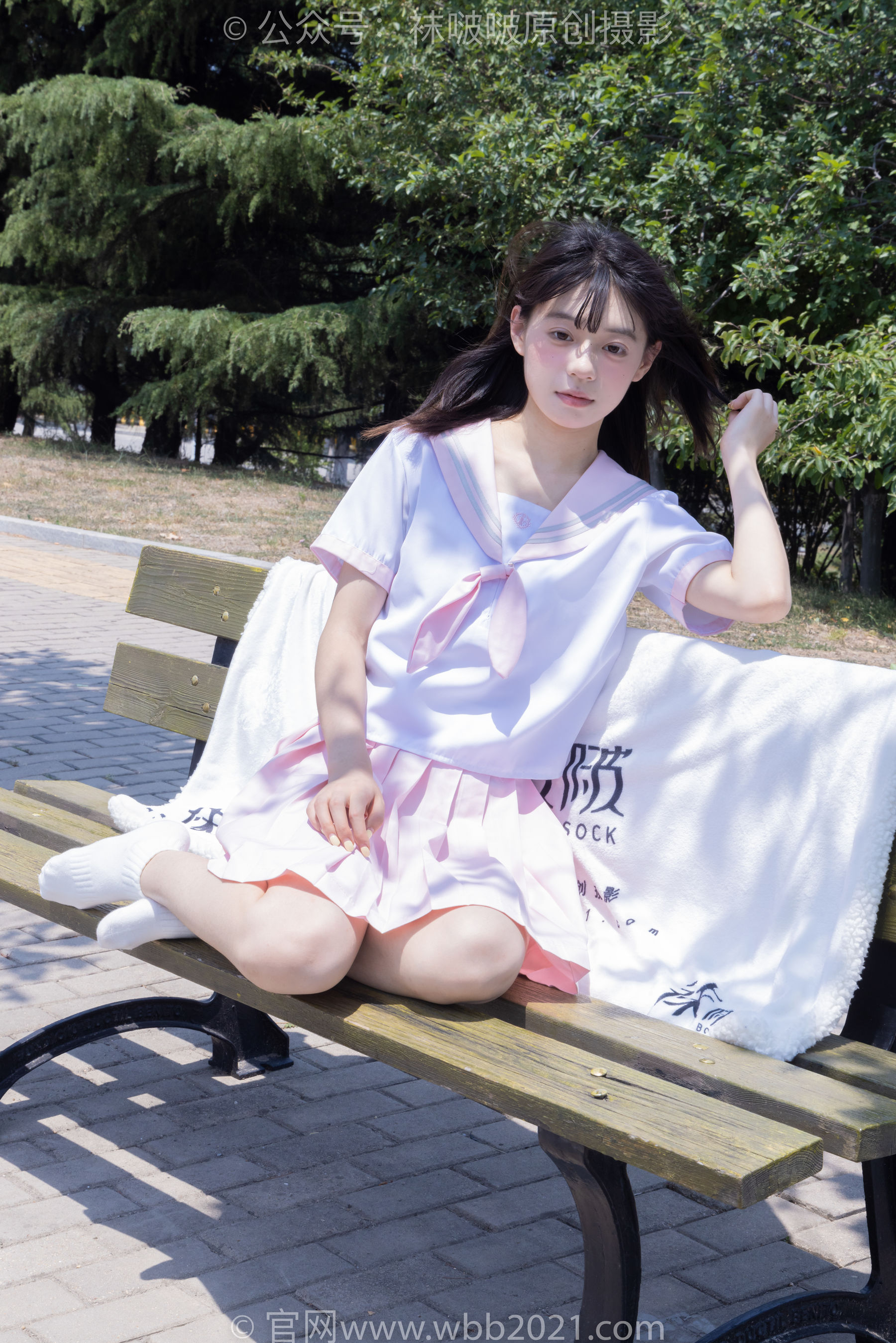 BoBoSocks袜啵啵 No.399 糯米 -皮鞋、白棉袜、jk制服
