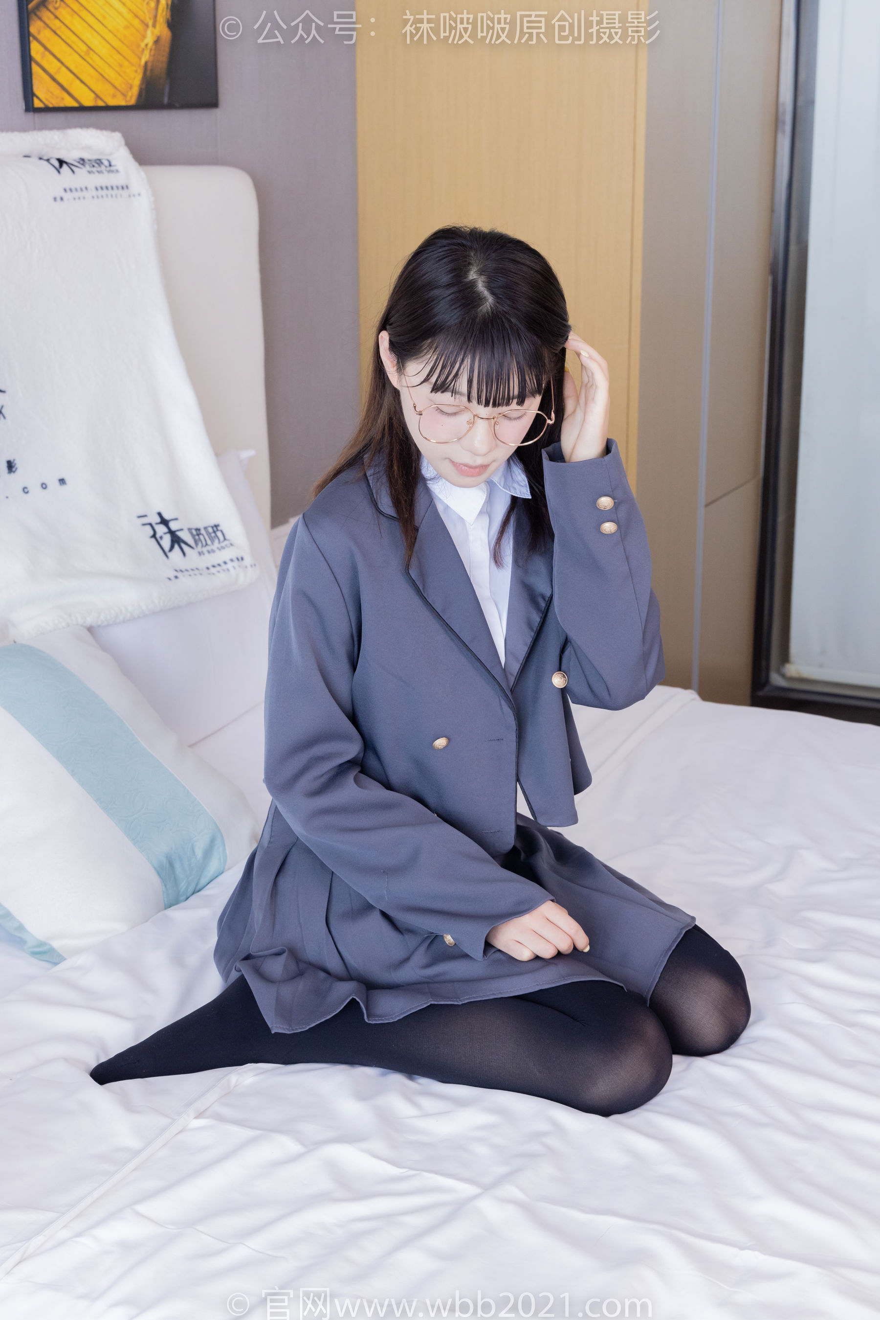 BoBoSocks袜啵啵 No.402 糯米 -皮鞋、厚黑丝、学院jk