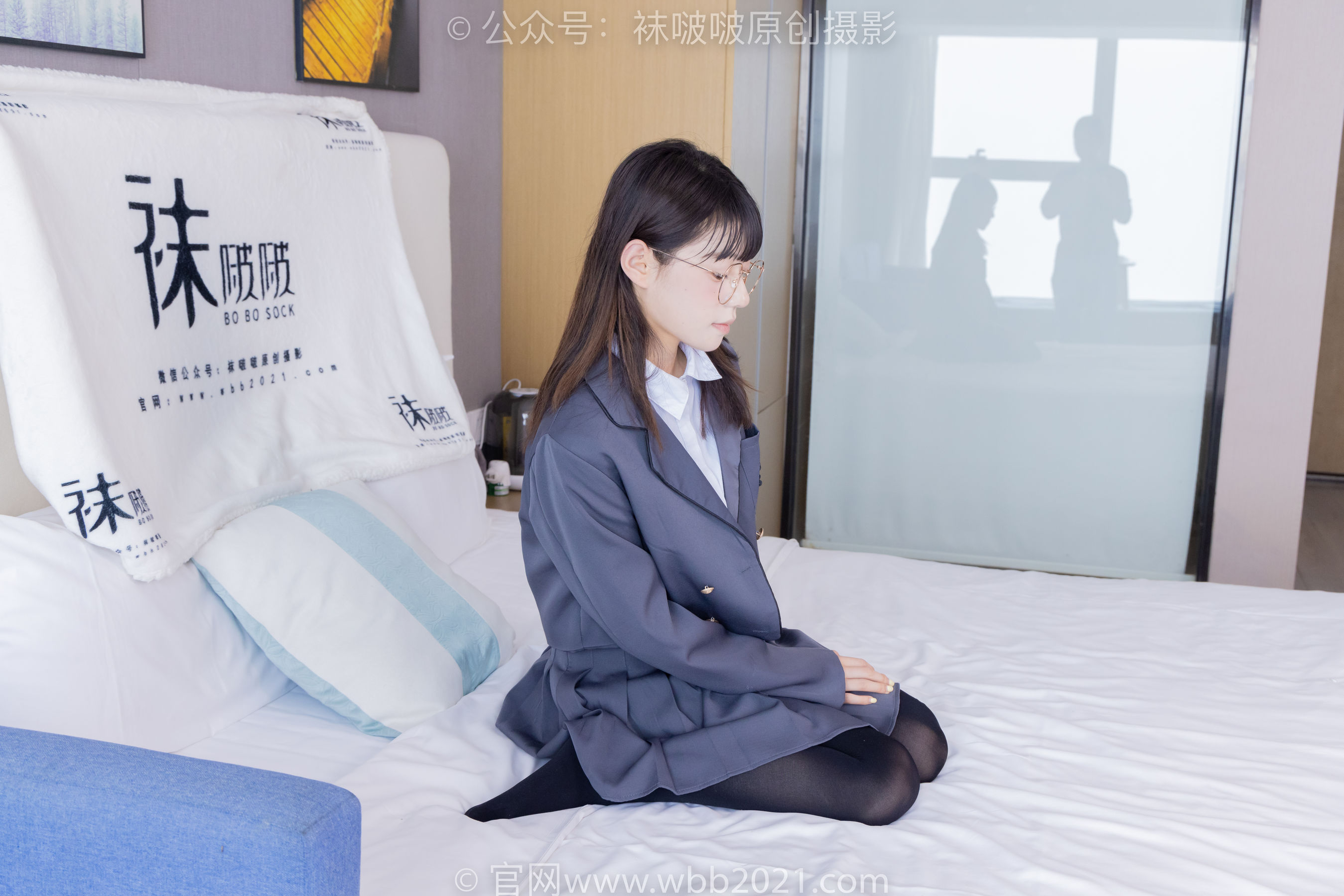 BoBoSocks袜啵啵 No.402 糯米 -皮鞋、厚黑丝、学院jk