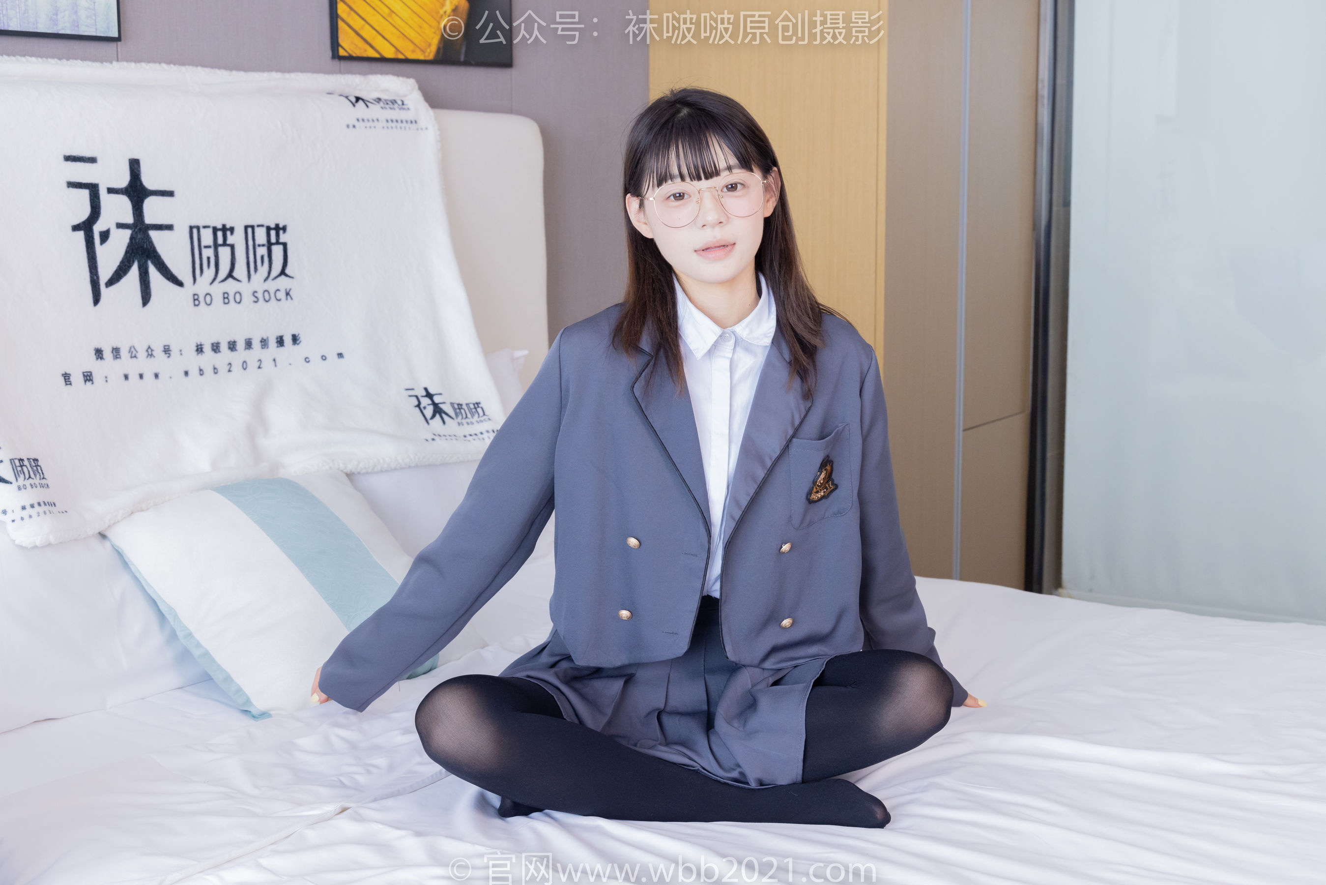 BoBoSocks袜啵啵 No.402 糯米 -皮鞋、厚黑丝、学院jk