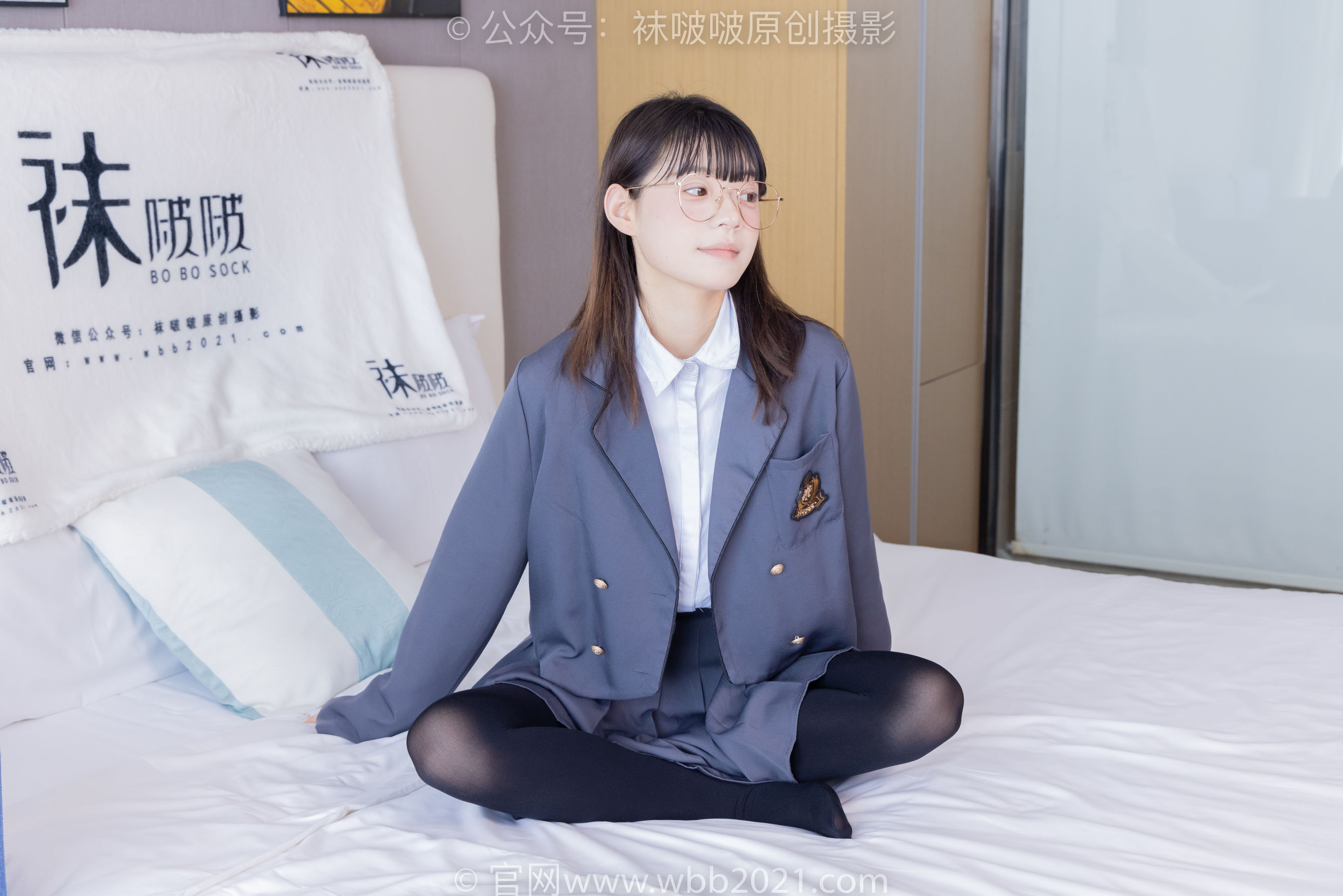 BoBoSocks袜啵啵 No.402 糯米 -皮鞋、厚黑丝、学院jk
