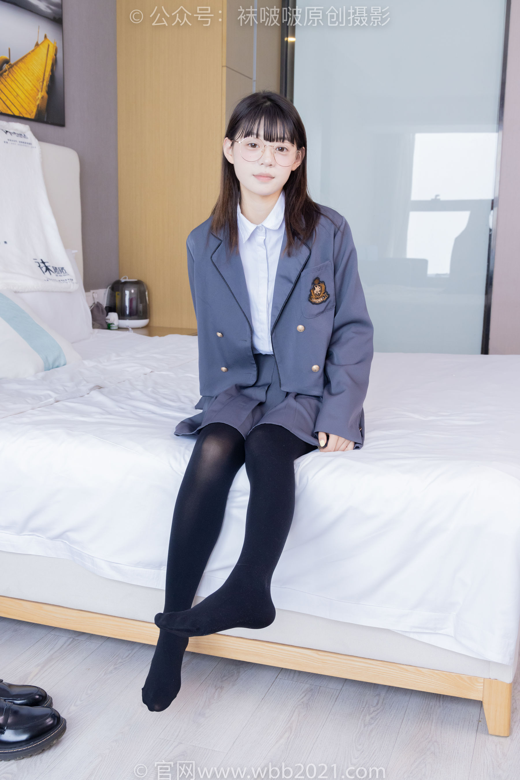 BoBoSocks袜啵啵 No.402 糯米 -皮鞋、厚黑丝、学院jk