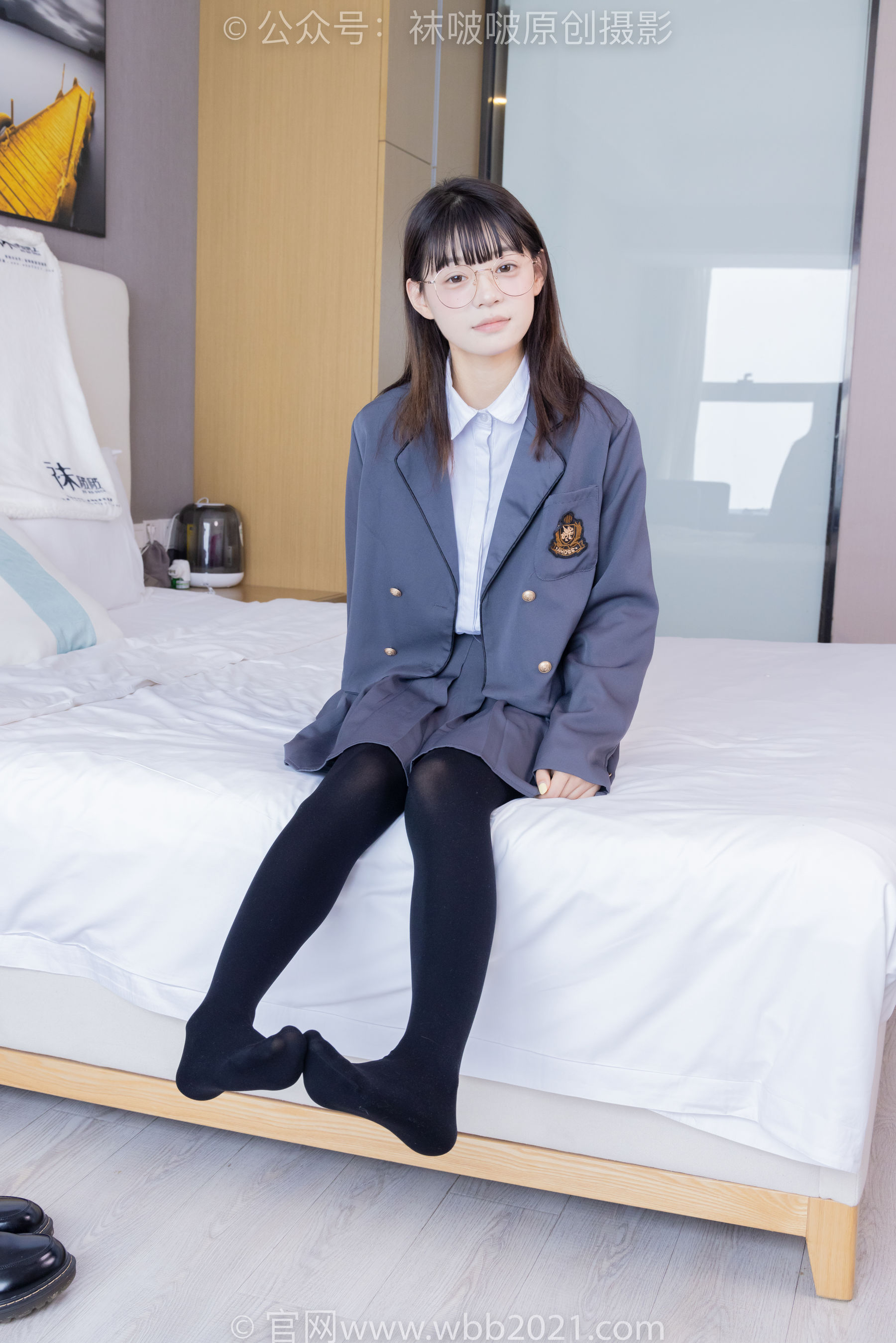 BoBoSocks袜啵啵 No.402 糯米 -皮鞋、厚黑丝、学院jk
