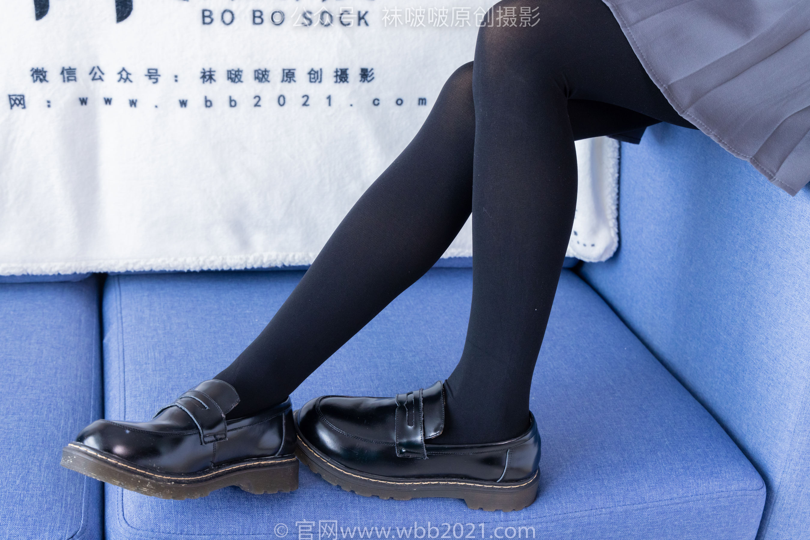 BoBoSocks袜啵啵 No.402 糯米 -皮鞋、厚黑丝、学院jk