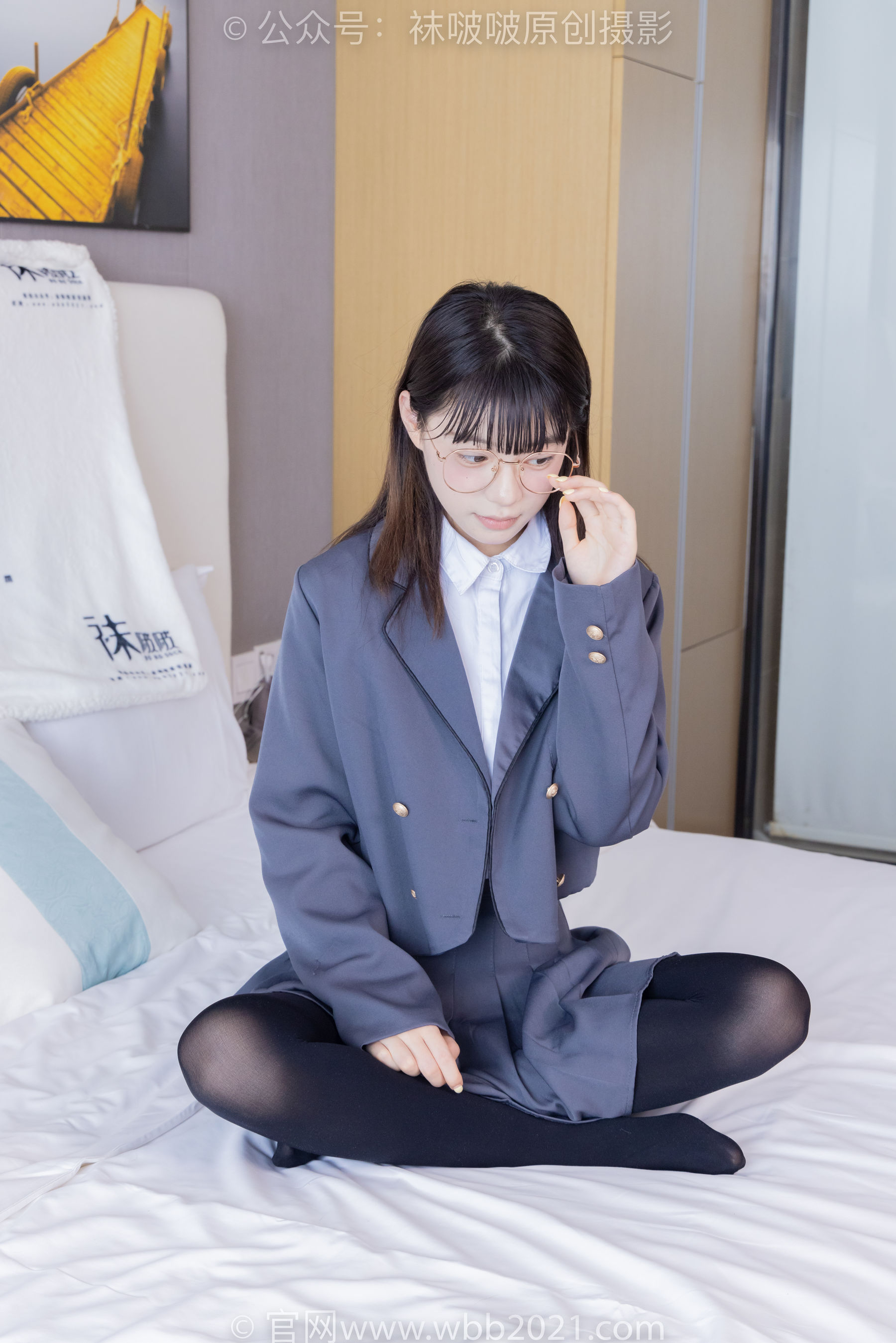 BoBoSocks袜啵啵 No.402 糯米 -皮鞋、厚黑丝、学院jk