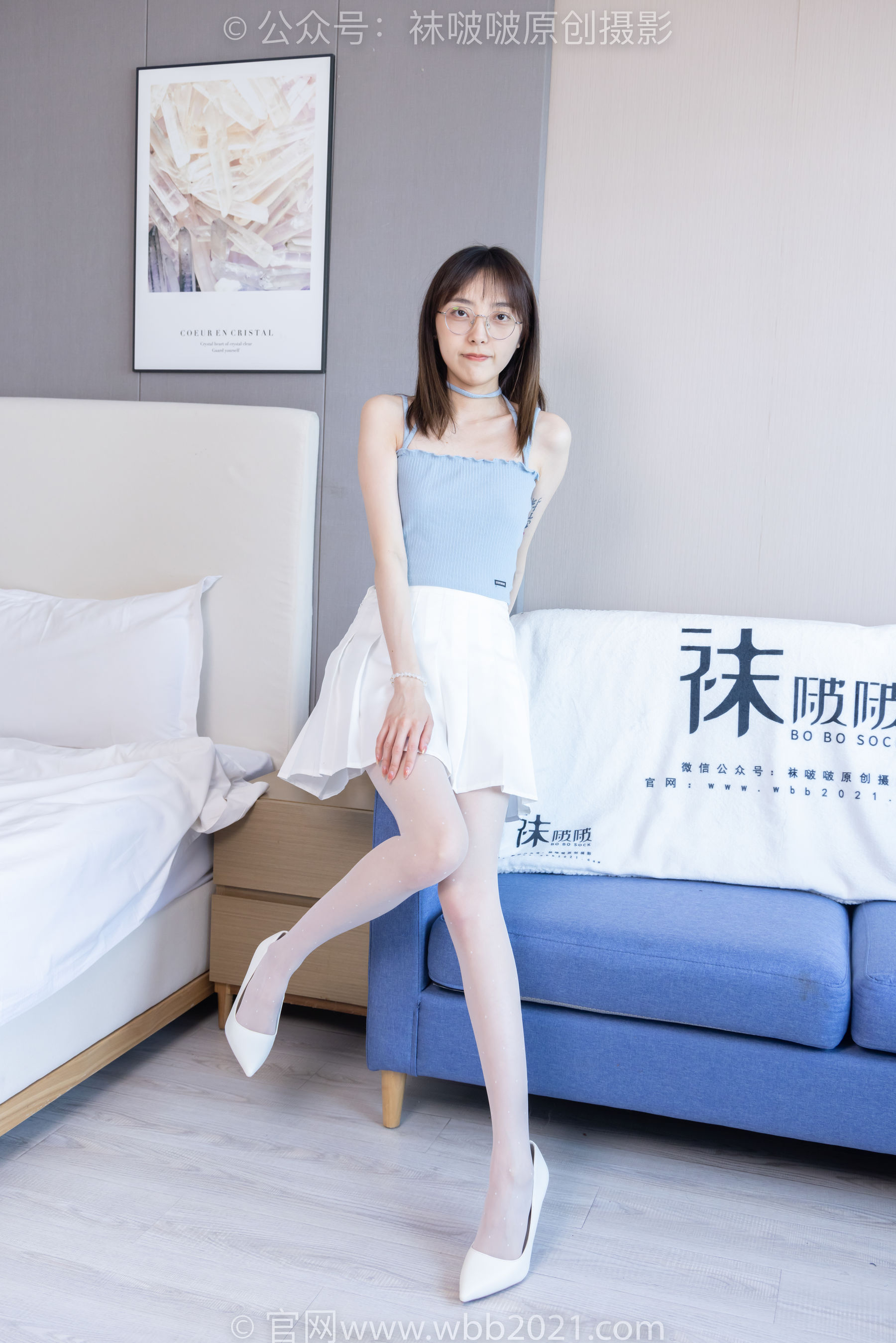 BoBoSocks袜啵啵 No.403 稚予 -高跟鞋、板鞋、波点黑丝、波点白丝