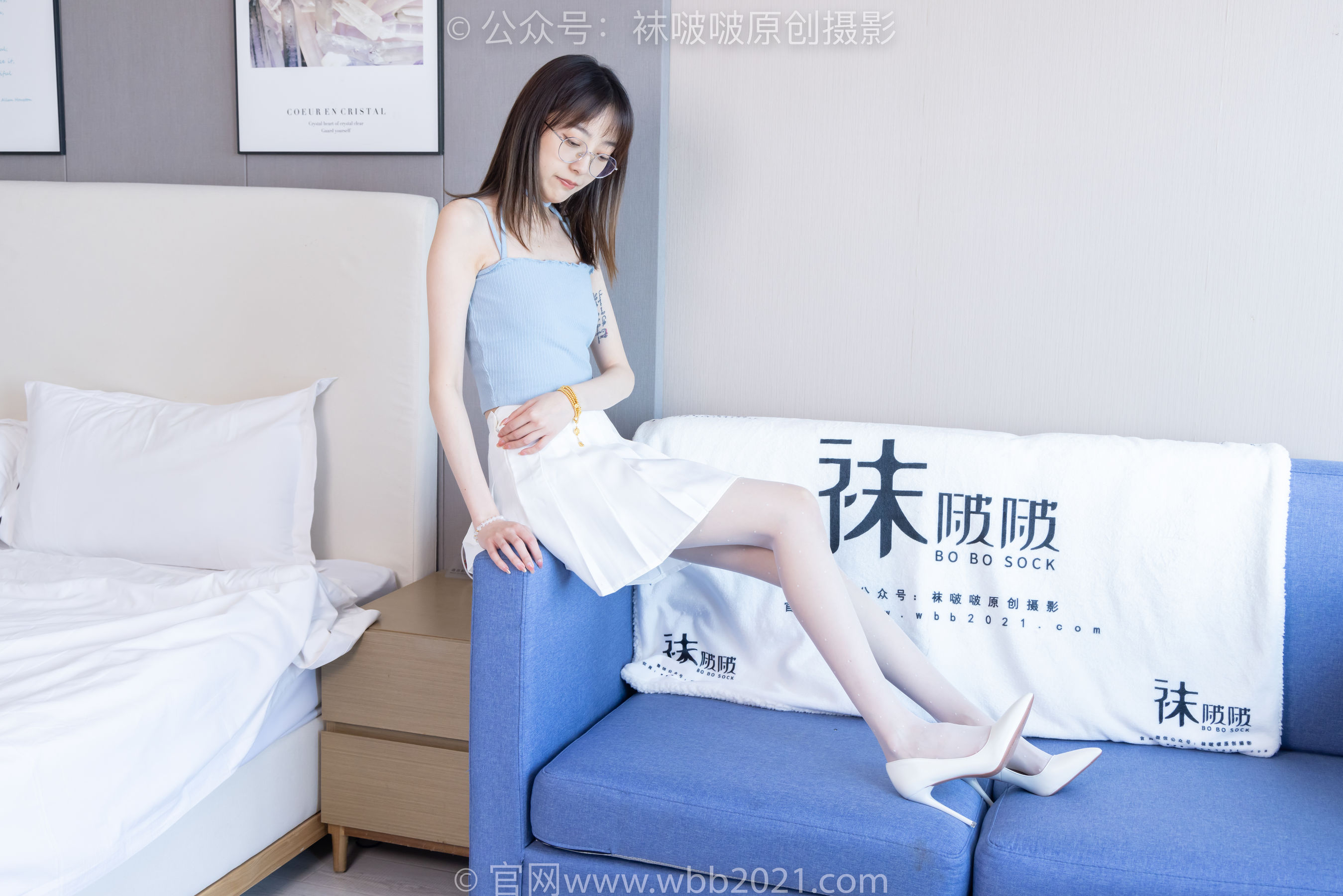 BoBoSocks袜啵啵 No.403 稚予 -高跟鞋、板鞋、波点黑丝、波点白丝