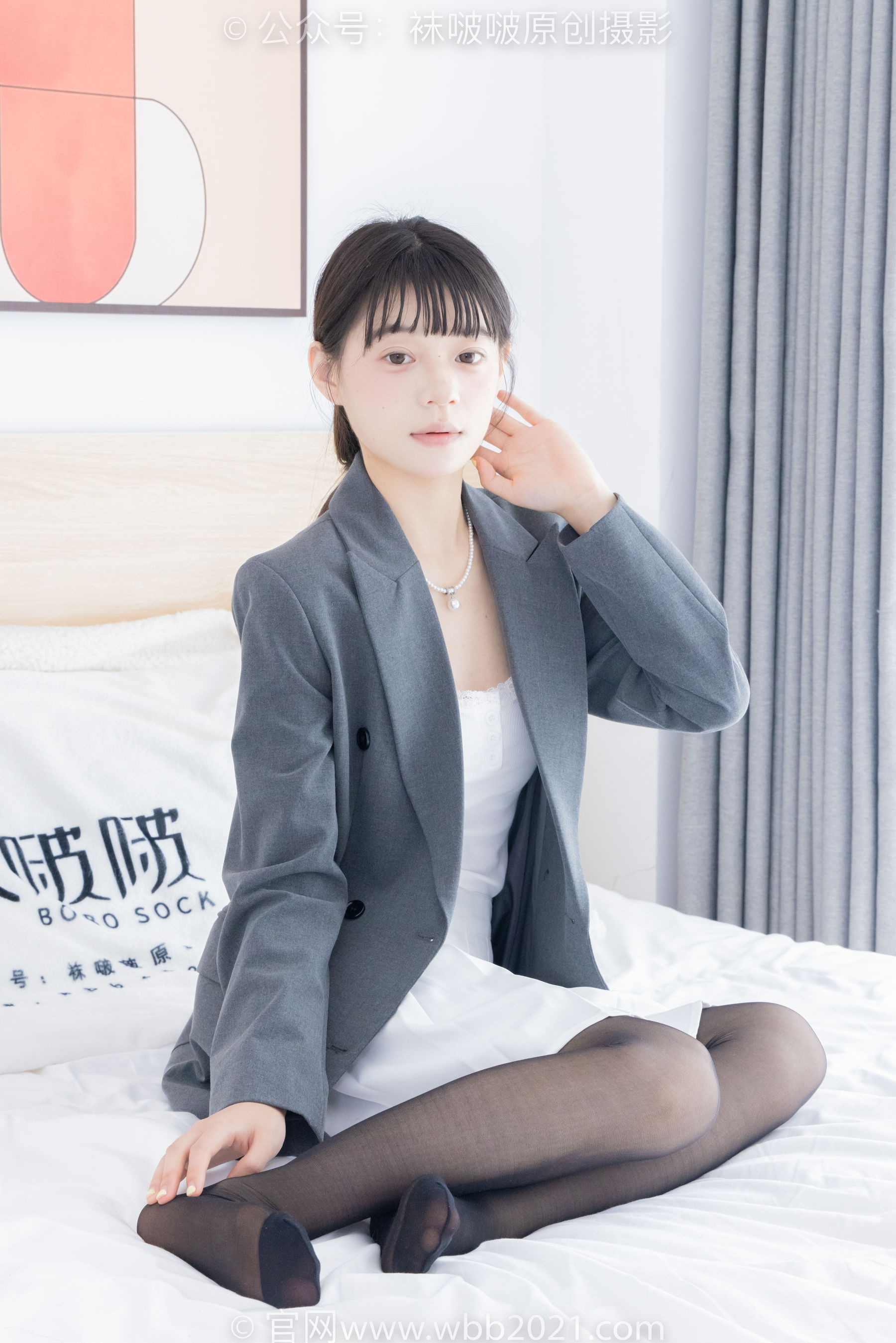 BoBoSocks袜啵啵 No.404 糯米 -板鞋、黑丝、ol风