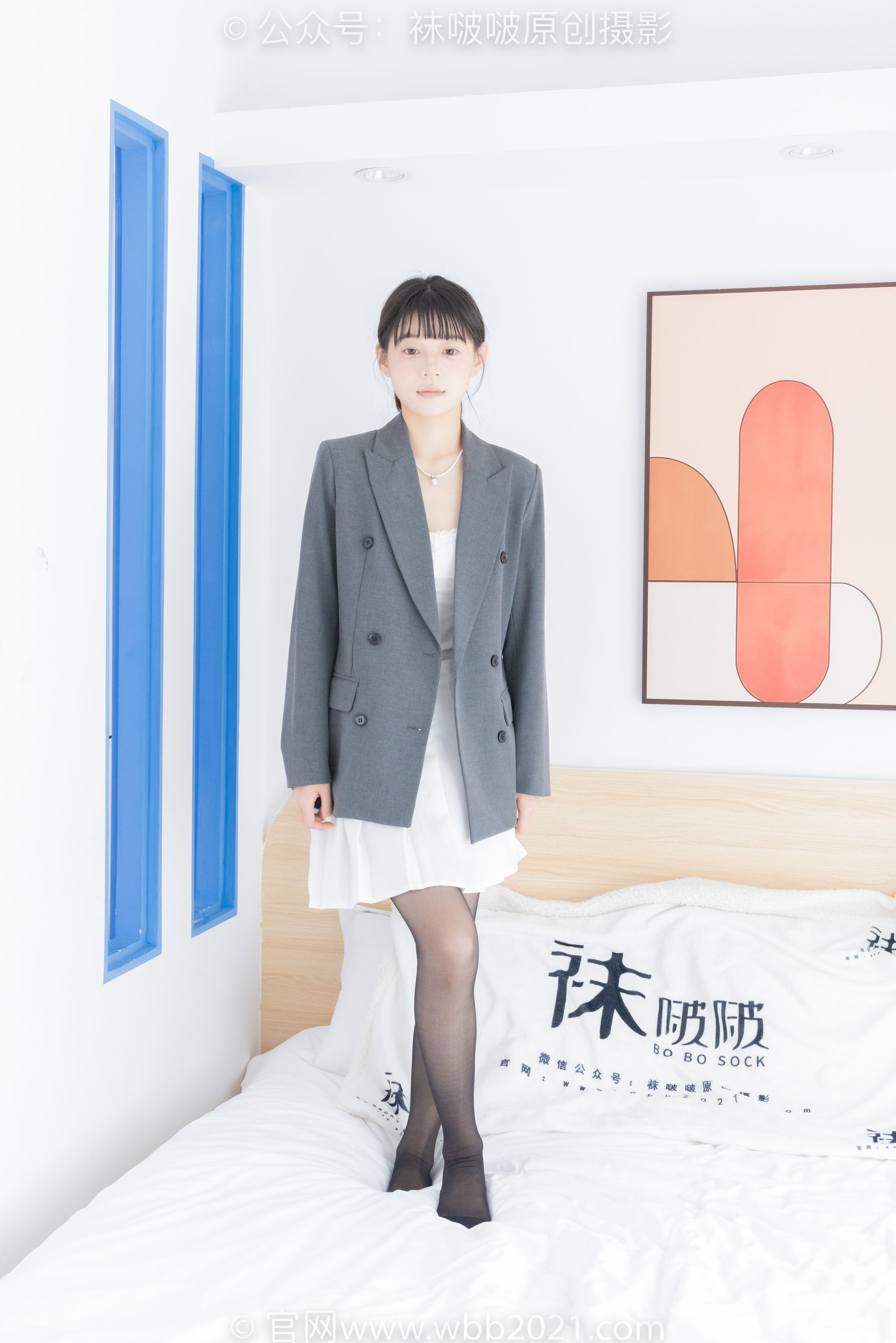 BoBoSocks袜啵啵 No.404 糯米 -板鞋、黑丝、ol风