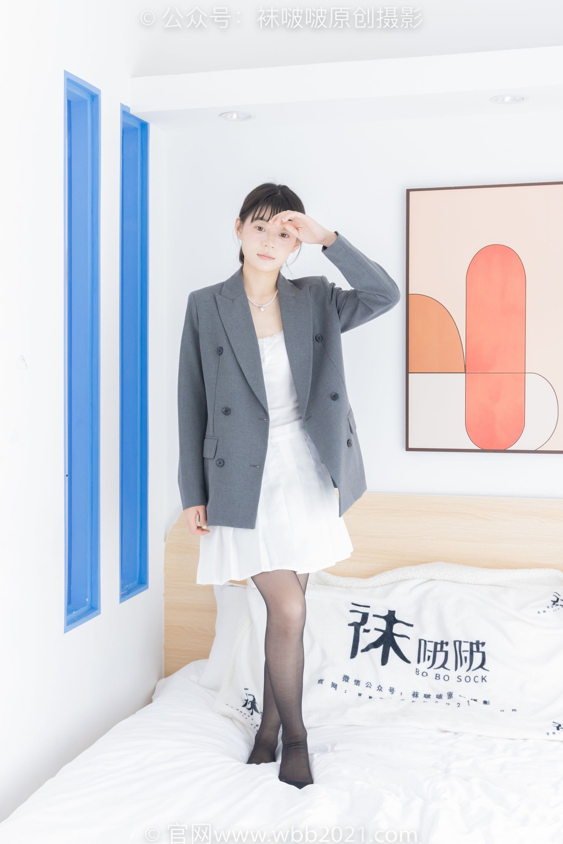 BoBoSocks袜啵啵 No.404 糯米 -板鞋、黑丝、ol风