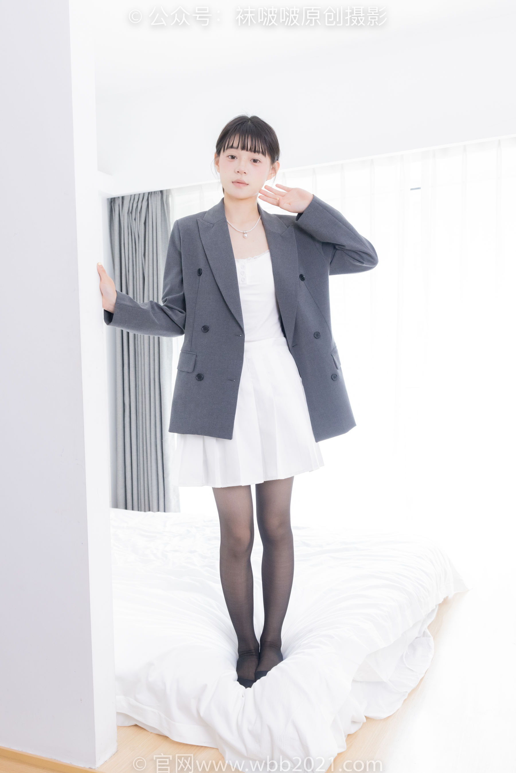 BoBoSocks袜啵啵 No.404 糯米 -板鞋、黑丝、ol风
