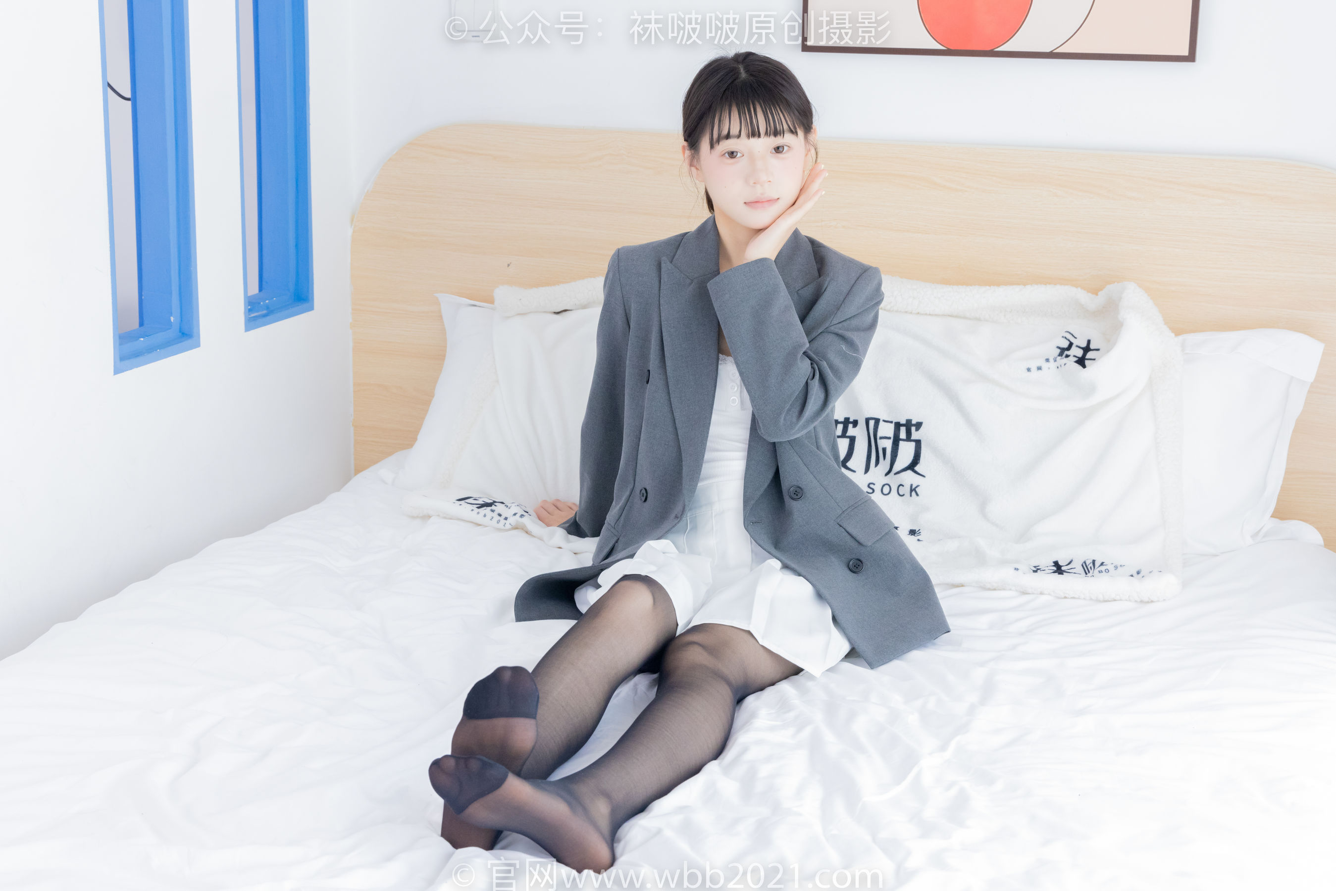 BoBoSocks袜啵啵 No.404 糯米 -板鞋、黑丝、ol风