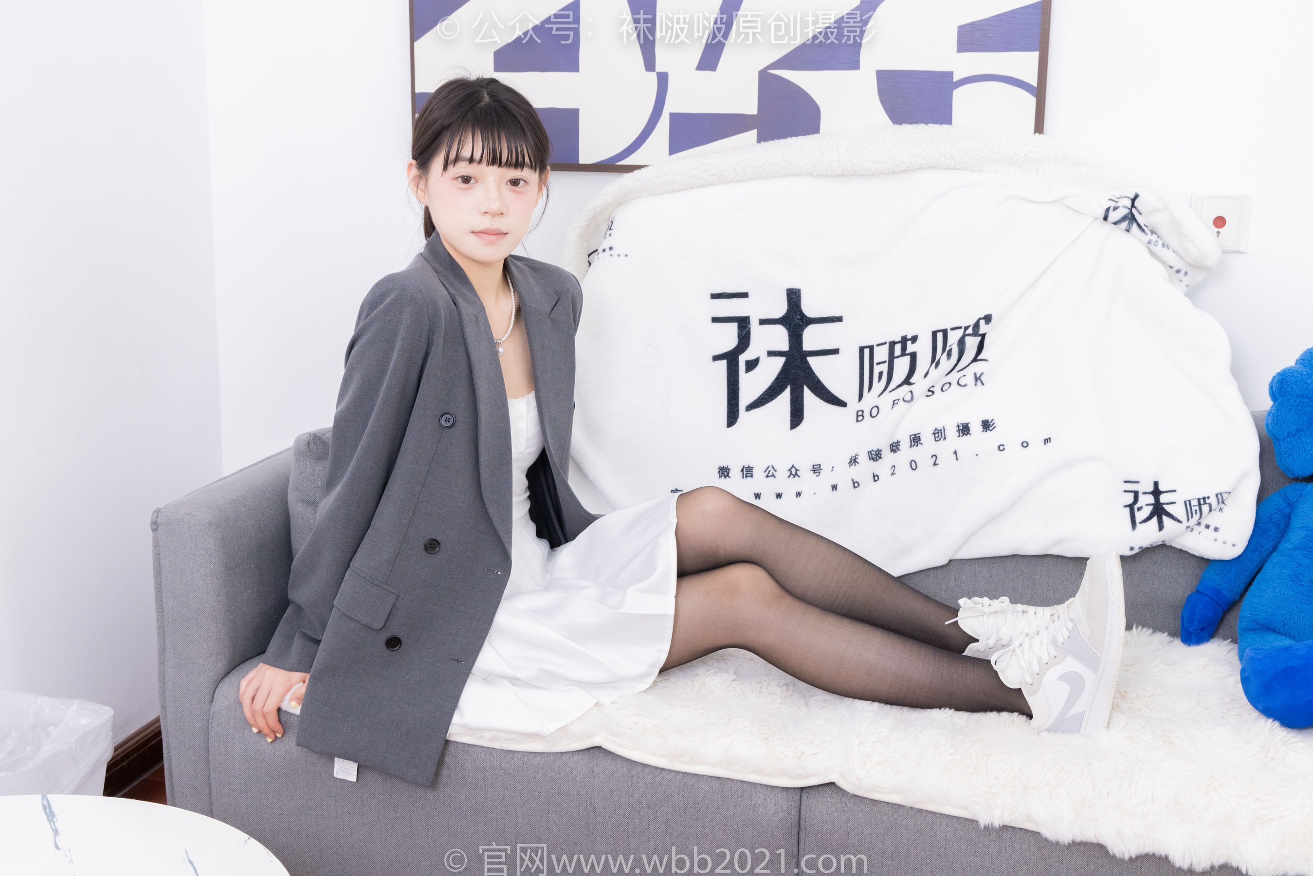 BoBoSocks袜啵啵 No.404 糯米 -板鞋、黑丝、ol风
