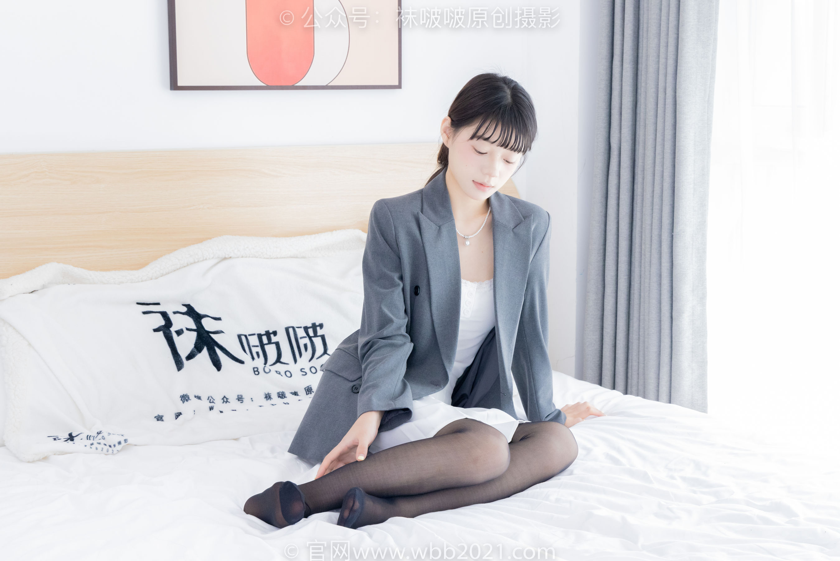 BoBoSocks袜啵啵 No.404 糯米 -板鞋、黑丝、ol风