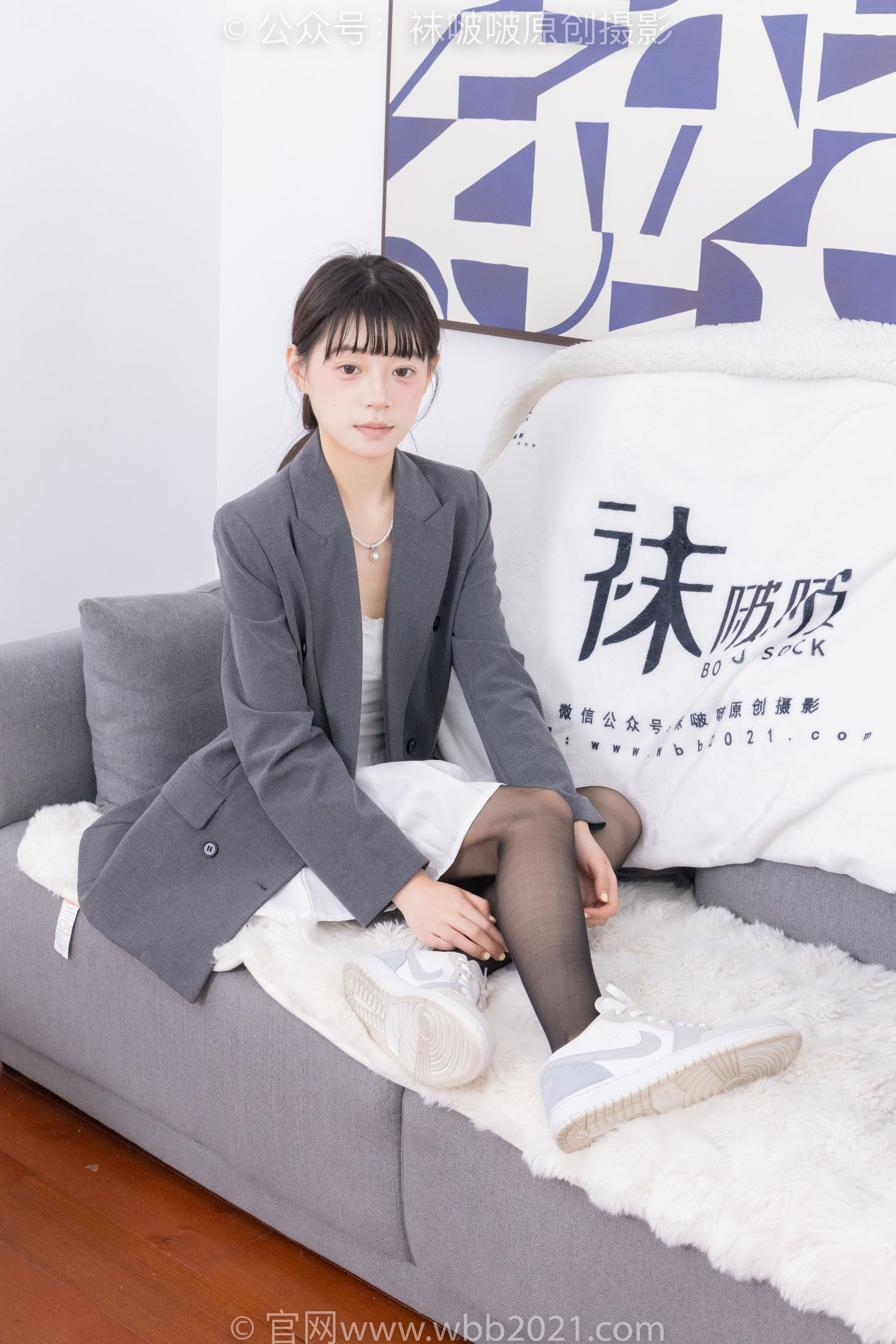 BoBoSocks袜啵啵 No.404 糯米 -板鞋、黑丝、ol风