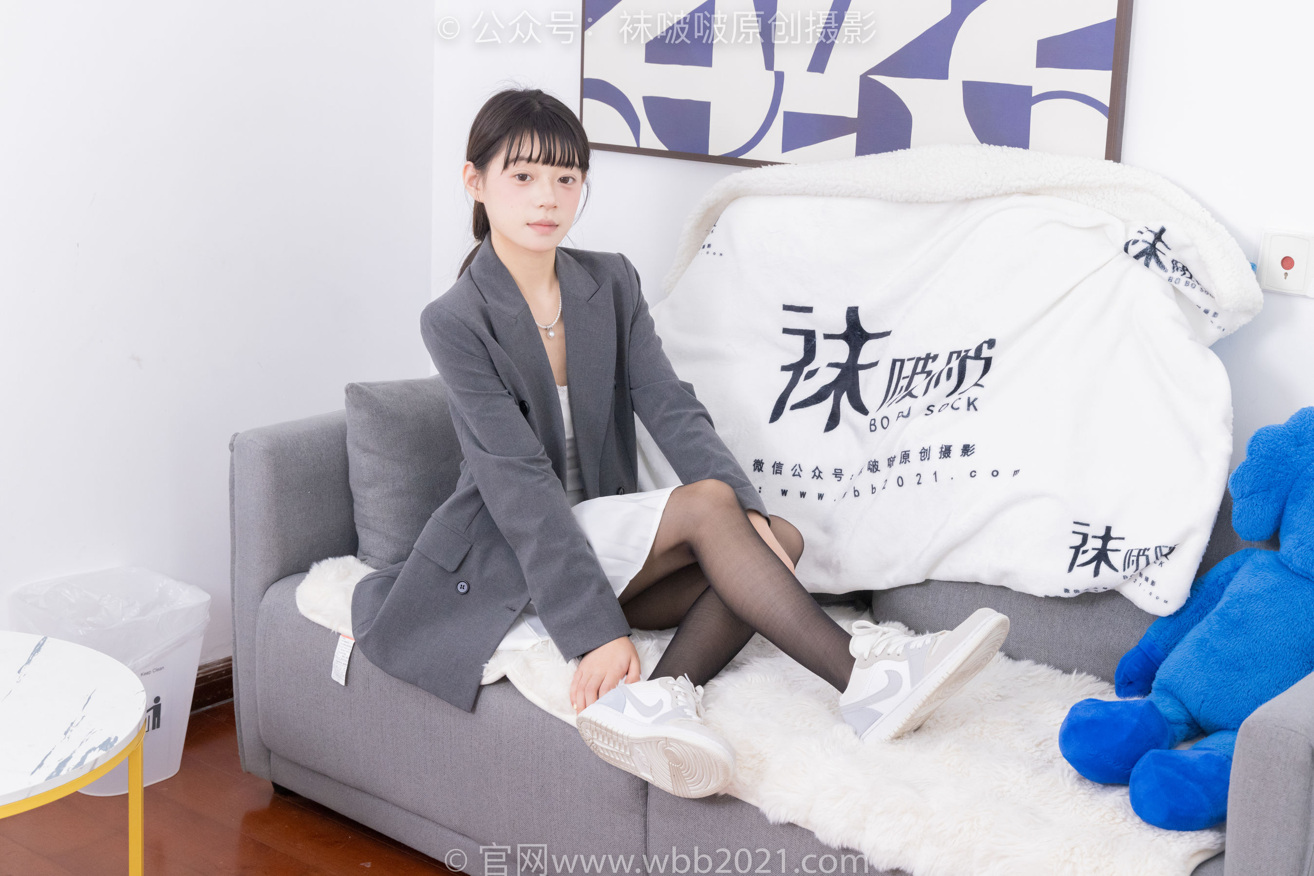 BoBoSocks袜啵啵 No.404 糯米 -板鞋、黑丝、ol风
