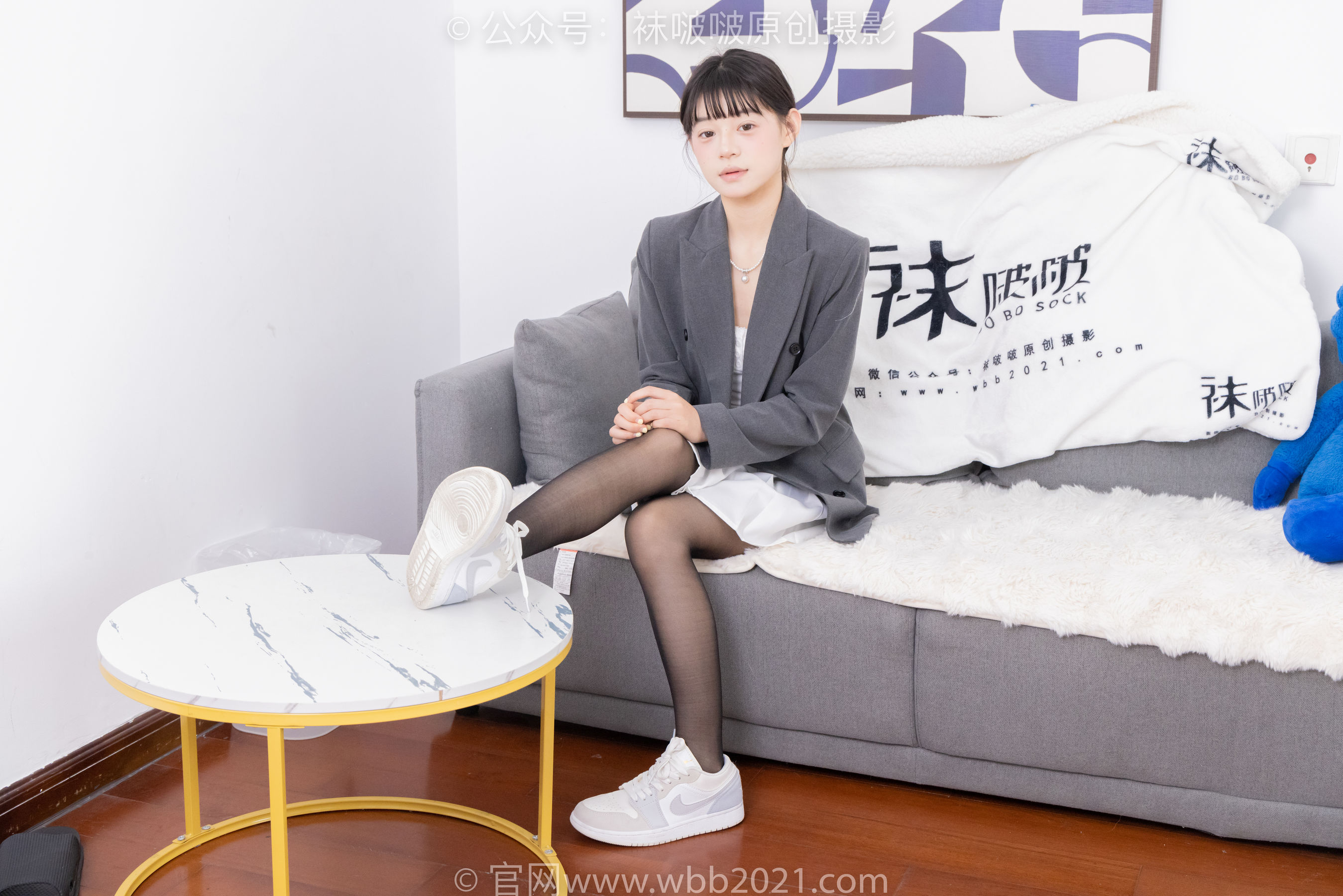 BoBoSocks袜啵啵 No.404 糯米 -板鞋、黑丝、ol风