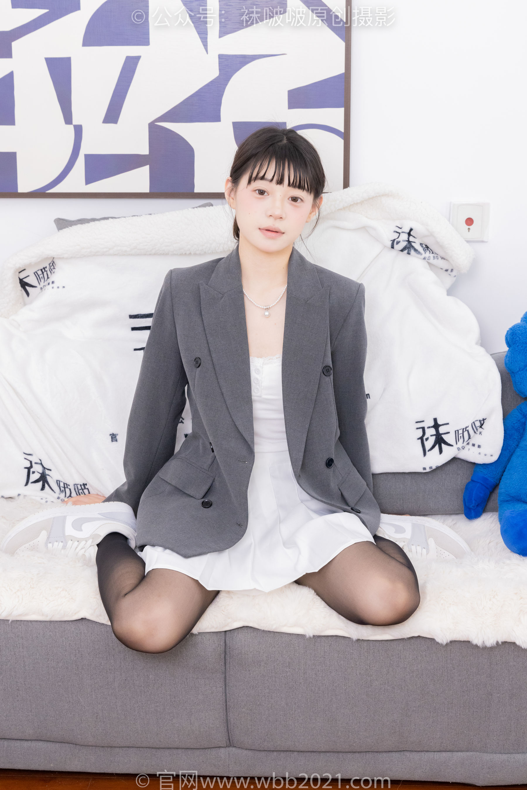 BoBoSocks袜啵啵 No.404 糯米 -板鞋、黑丝、ol风