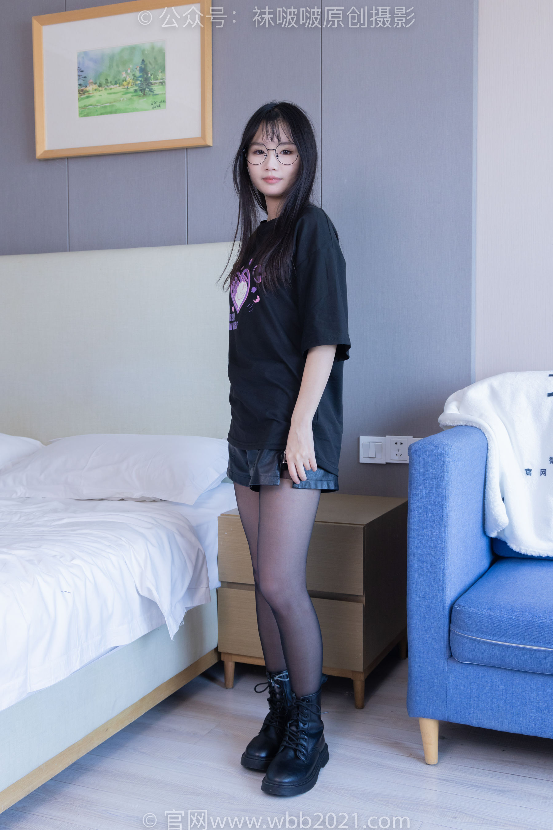 BoBoSocks袜啵啵 No.406 甜甜圈 -马丁靴、黑丝