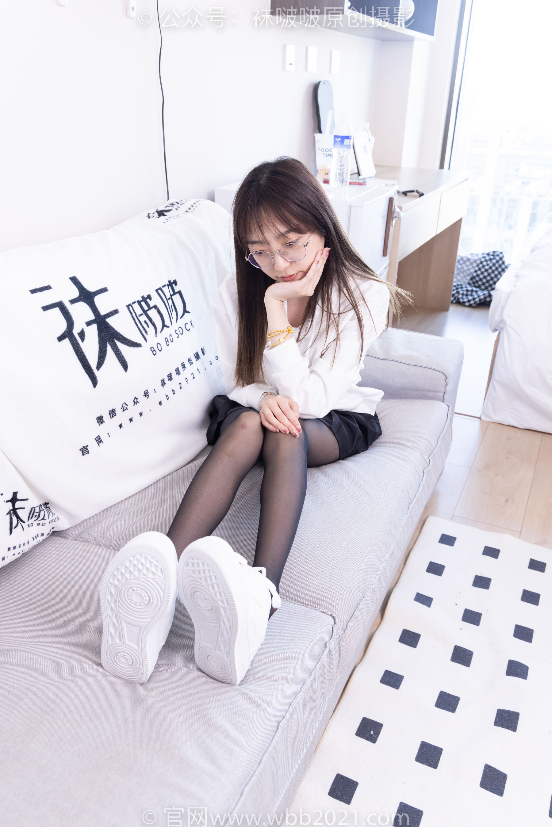 BoBoSocks袜啵啵 No.407 稚予 -板鞋、黑丝