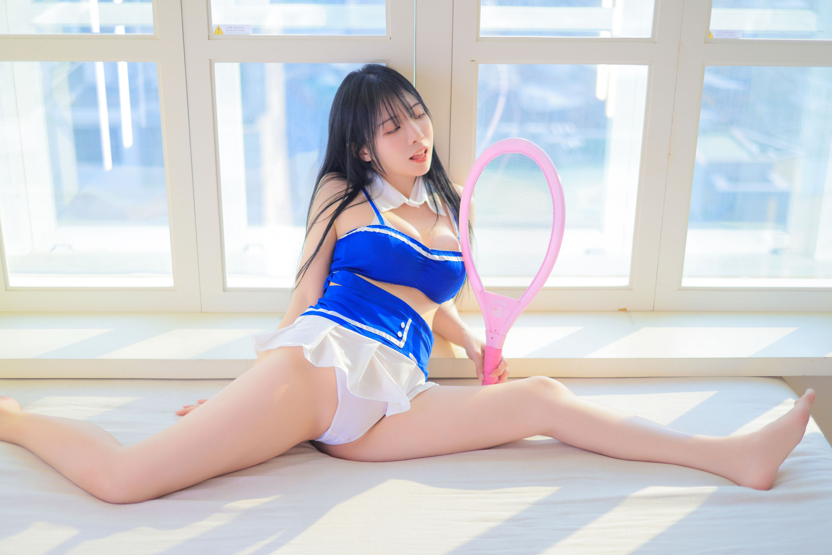 [PATREON] Rina - Blue and white swimsuit