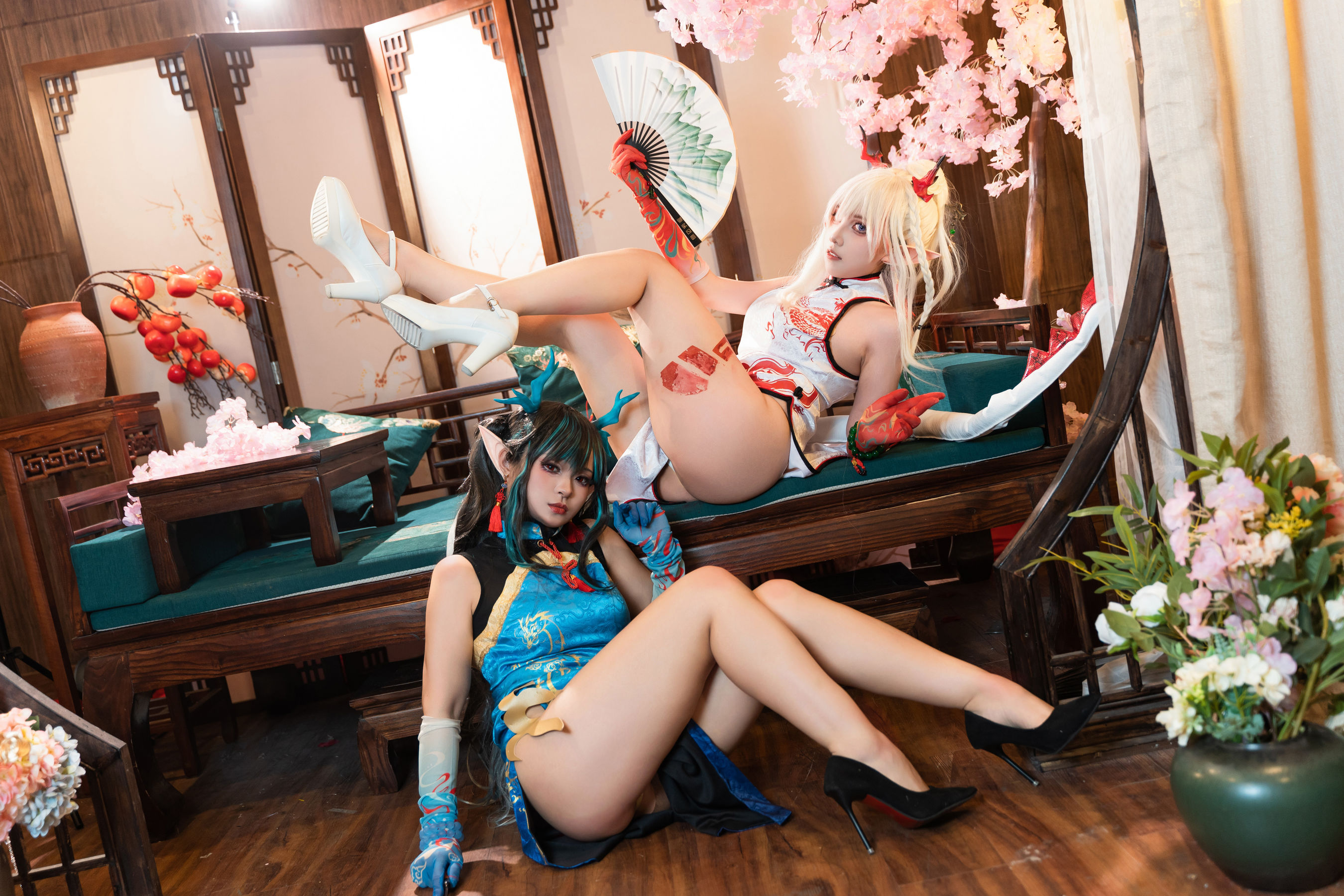 小和甜酒&橙风千雅 - 年夕旗袍双人御守