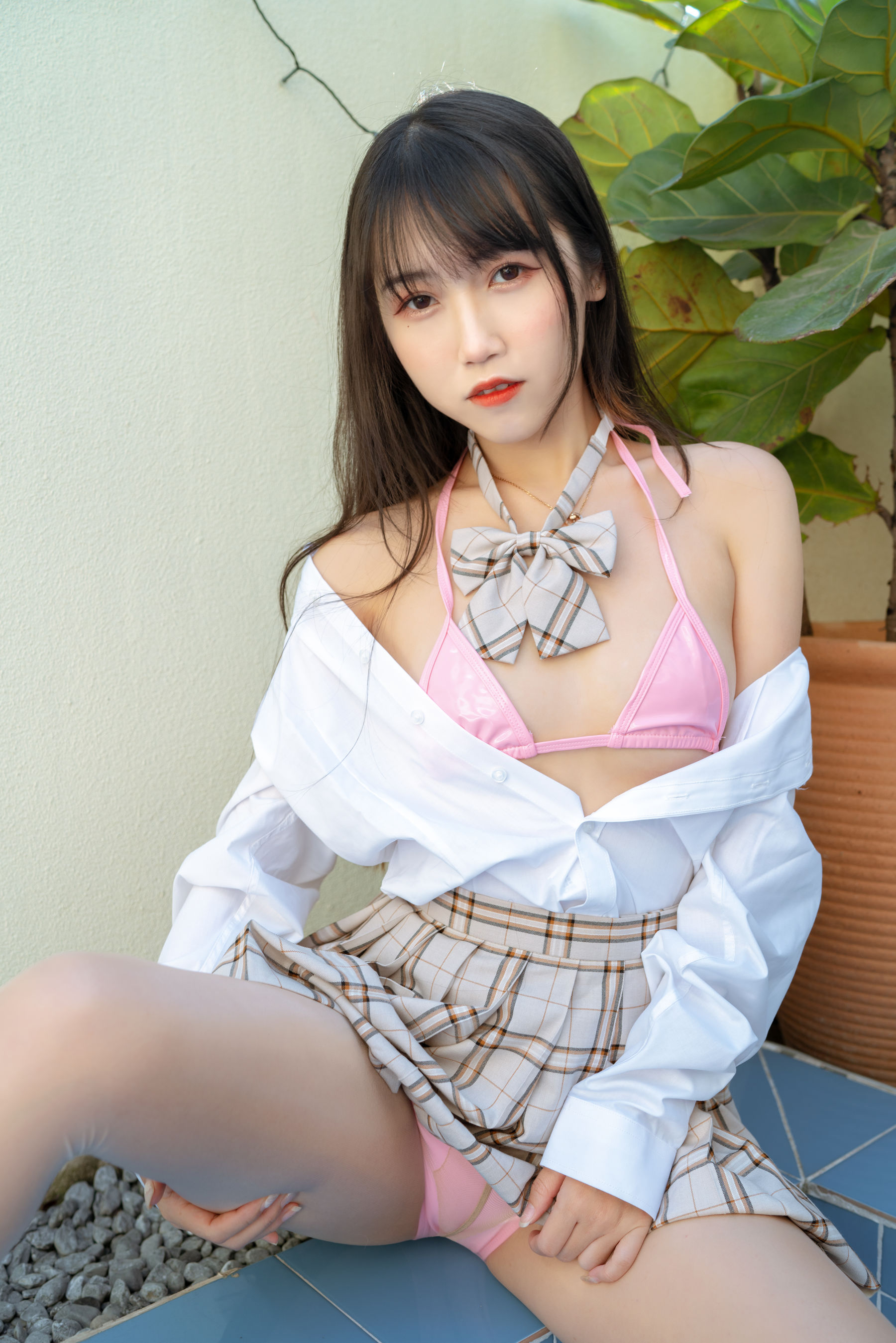 微博人气Coser 不呆猫 - 绳艺 JK制服