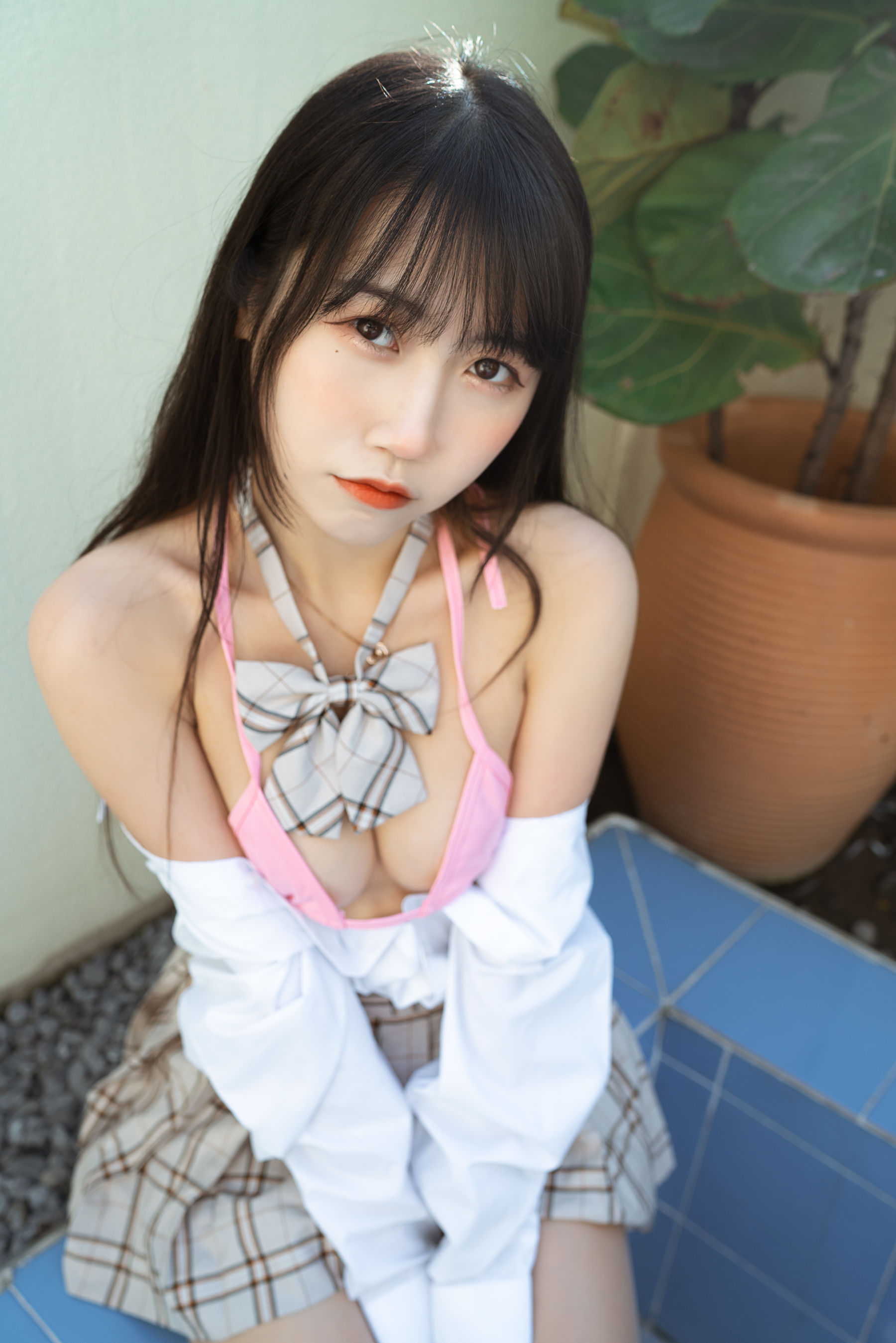 微博人气Coser 不呆猫 - 绳艺 JK制服