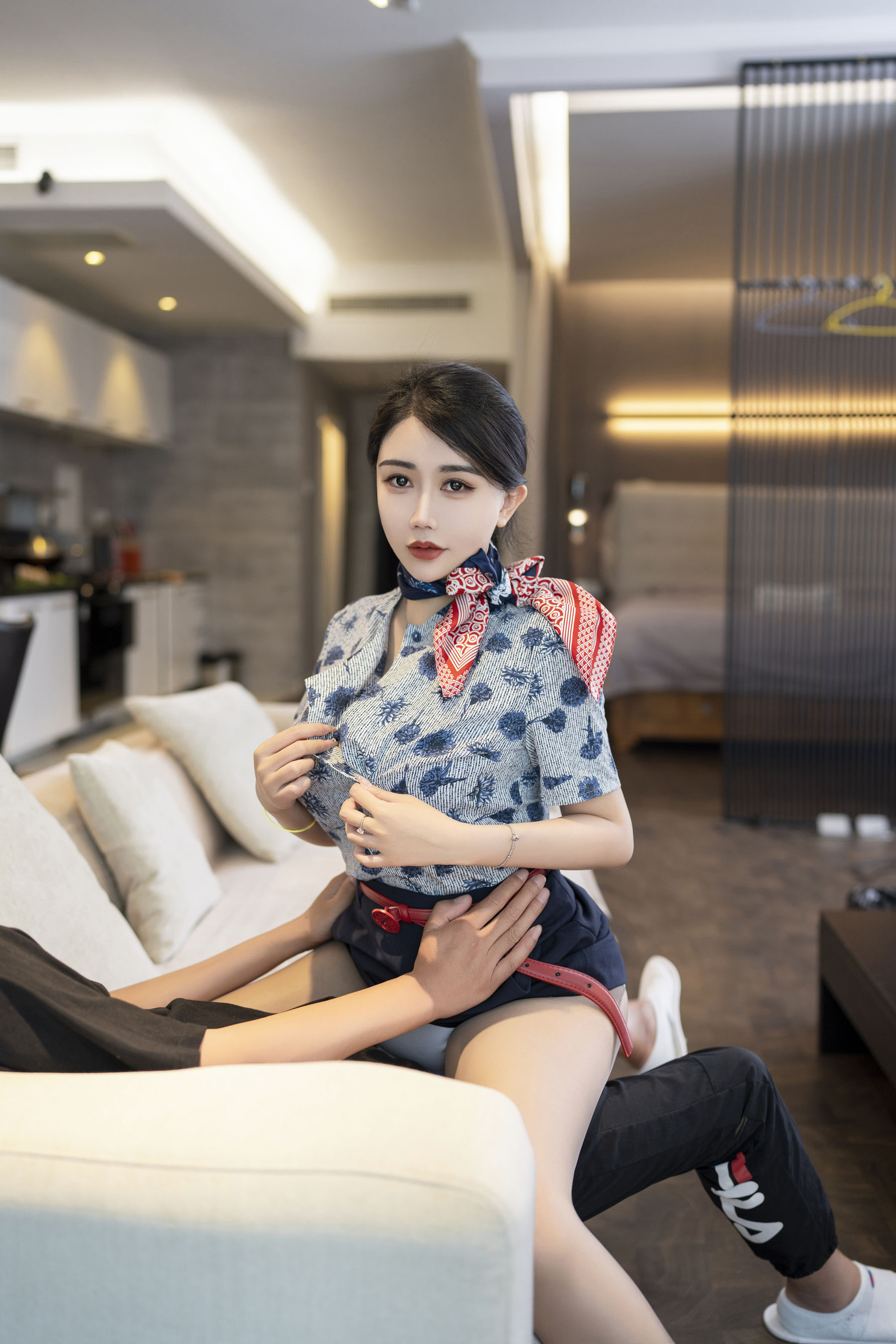 李若汐 - 性感空姐制服