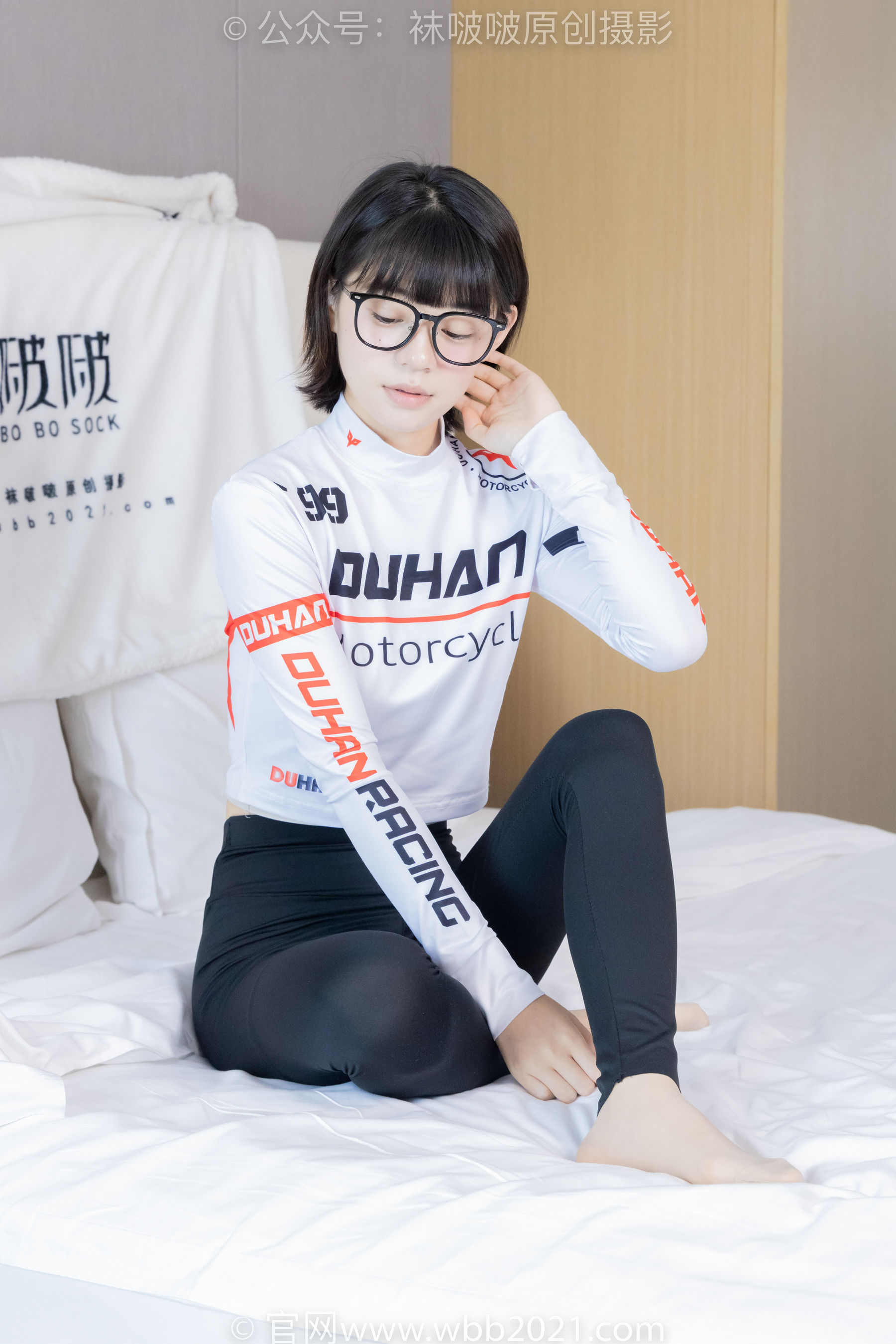 BoBoSocks袜啵啵 No.410 糯米 -运动鞋、白棉袜、肉丝、瑜伽裤裤里丝