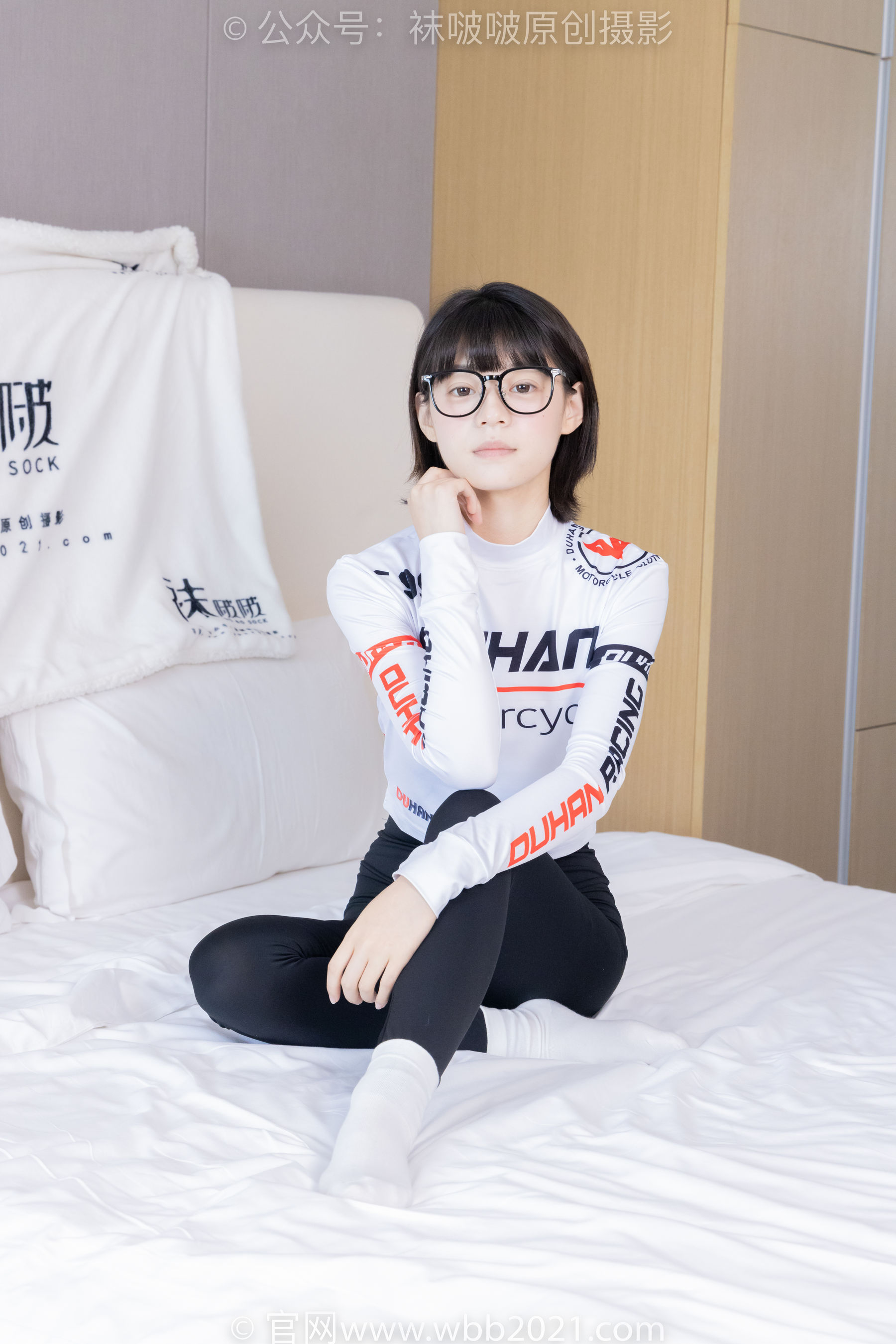 BoBoSocks袜啵啵 No.410 糯米 -运动鞋、白棉袜、肉丝、瑜伽裤裤里丝