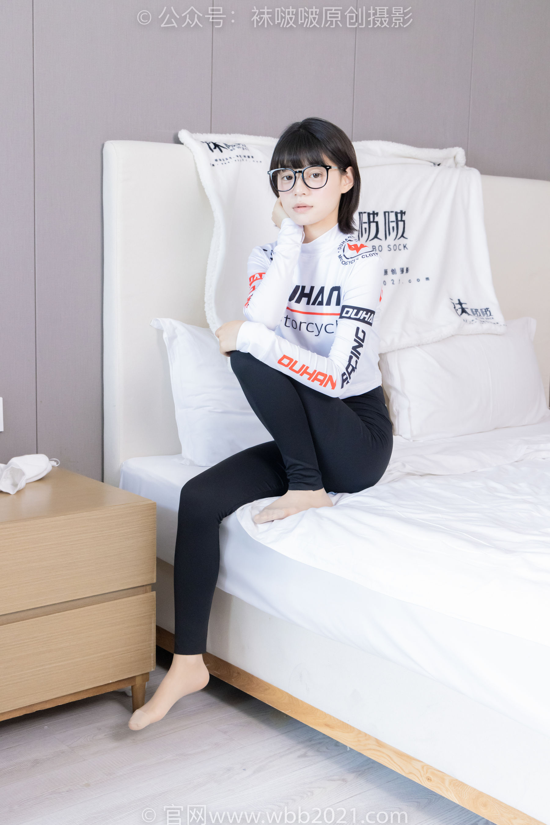 BoBoSocks袜啵啵 No.410 糯米 -运动鞋、白棉袜、肉丝、瑜伽裤裤里丝