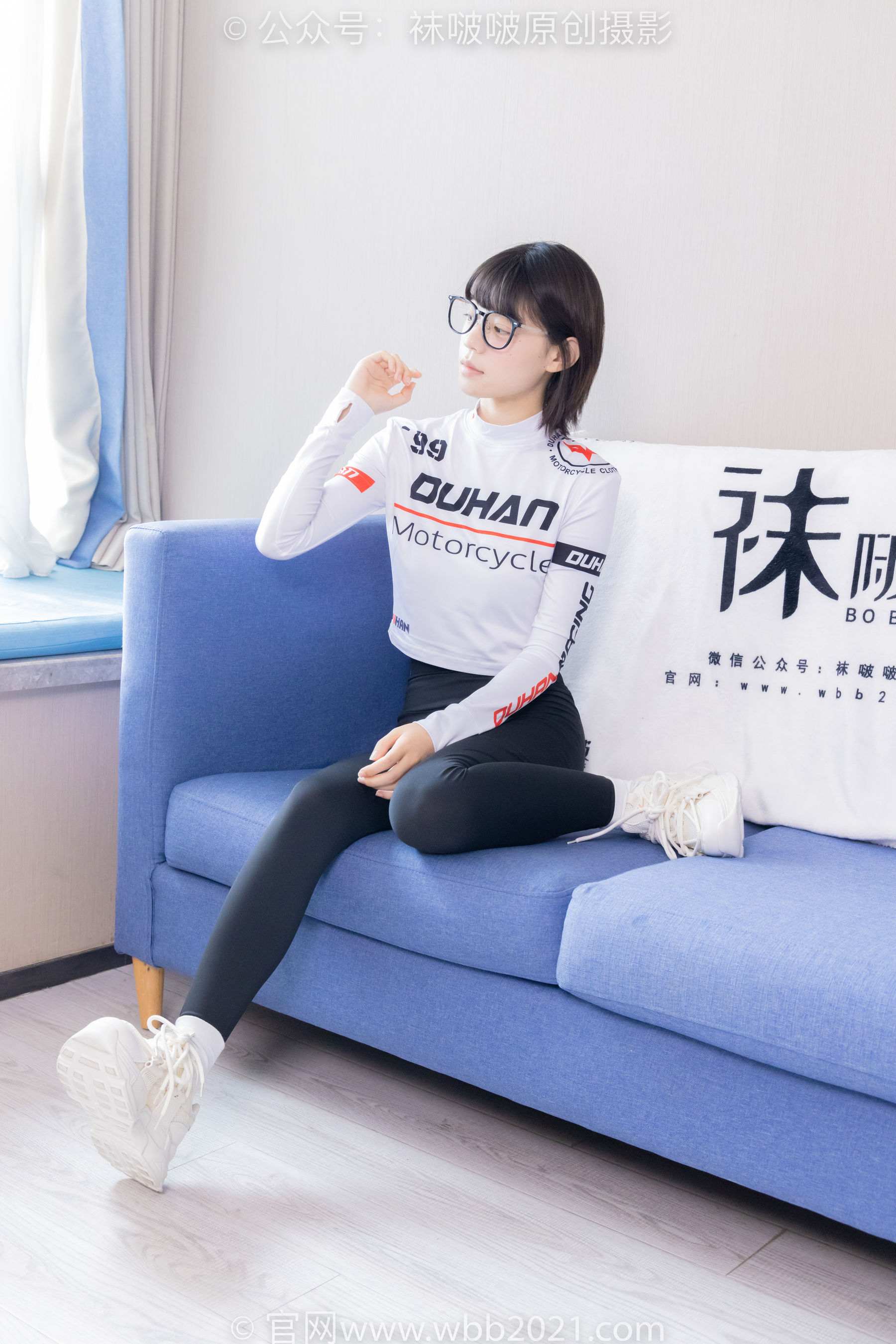 BoBoSocks袜啵啵 No.410 糯米 -运动鞋、白棉袜、肉丝、瑜伽裤裤里丝
