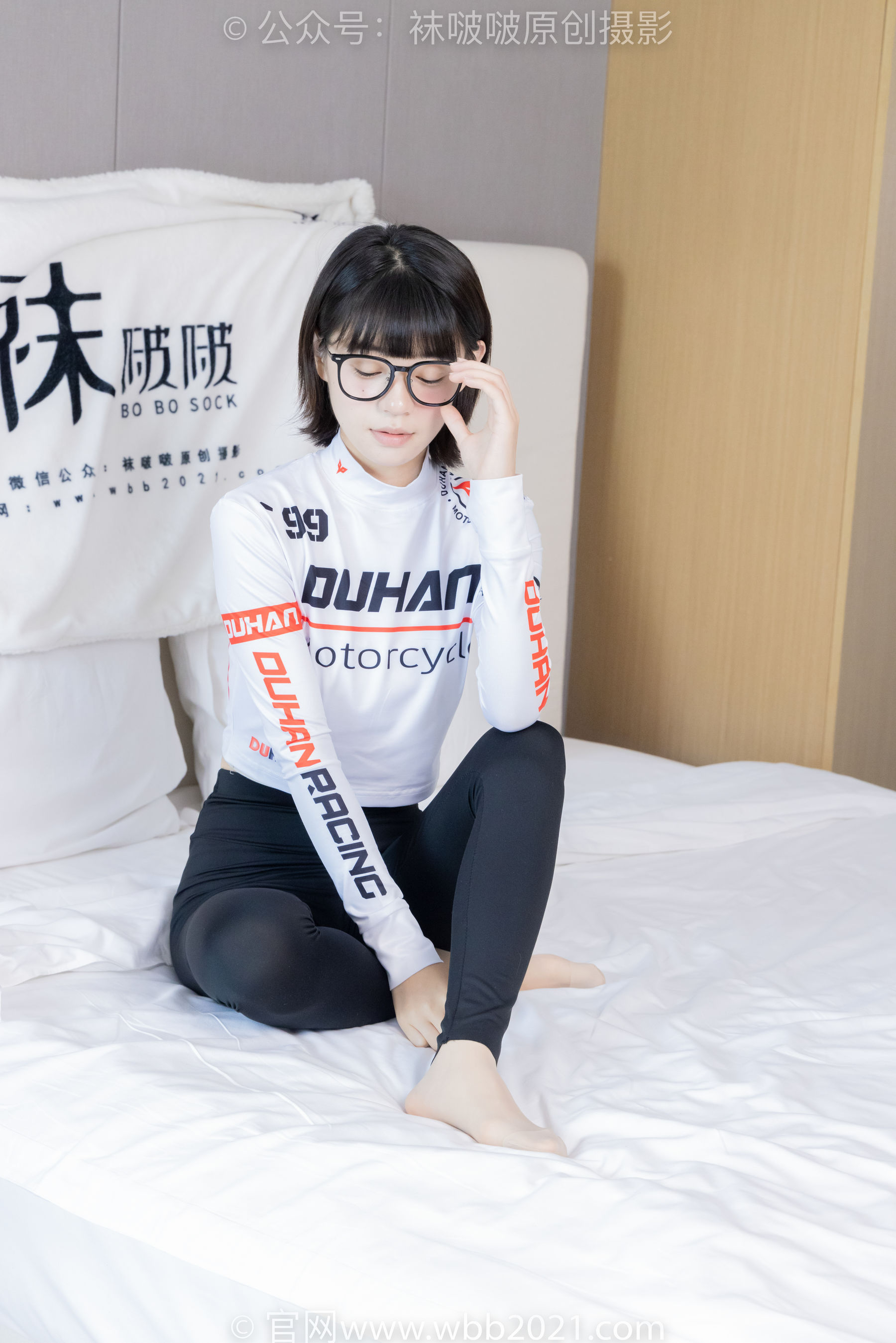 BoBoSocks袜啵啵 No.410 糯米 -运动鞋、白棉袜、肉丝、瑜伽裤裤里丝