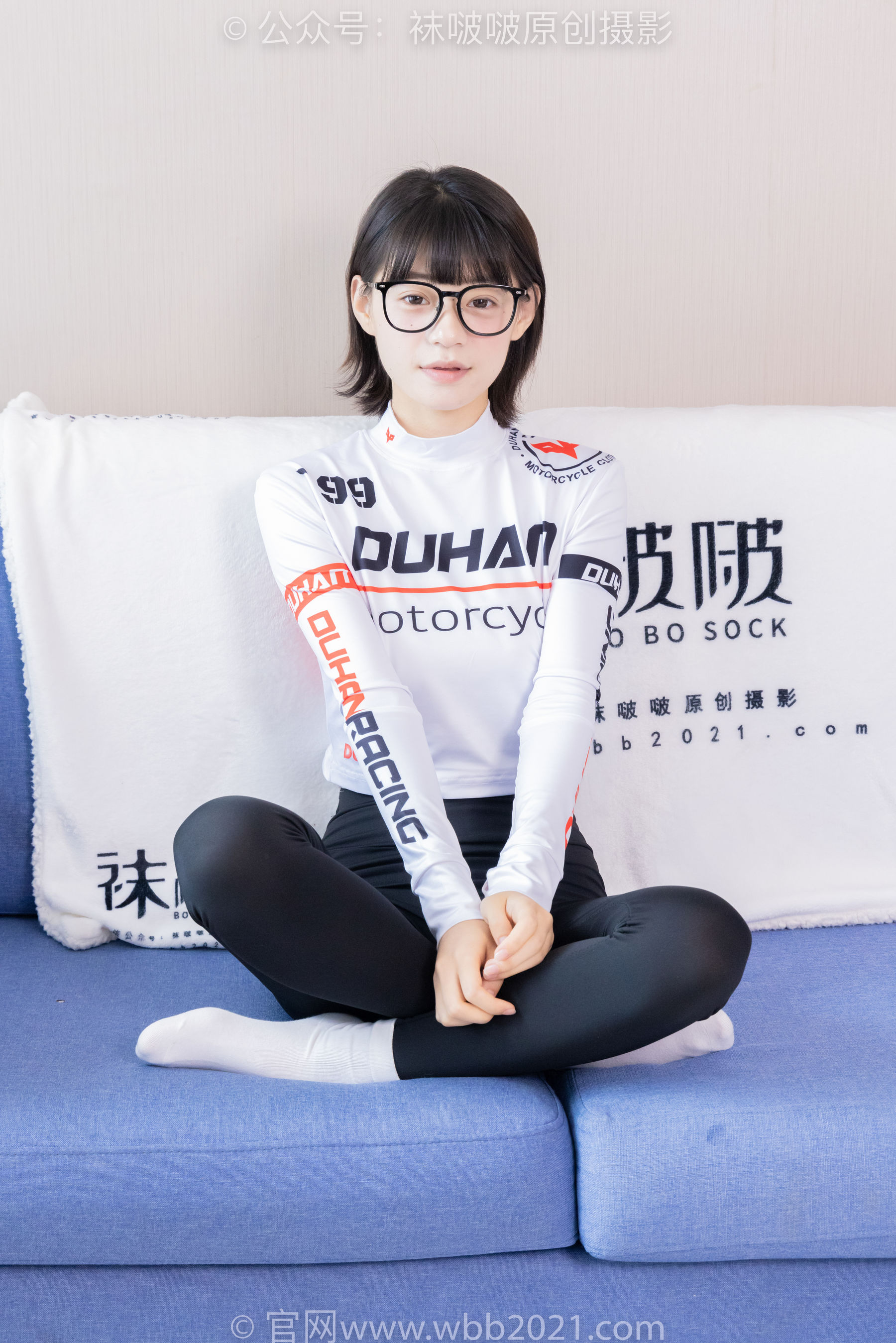 BoBoSocks袜啵啵 No.410 糯米 -运动鞋、白棉袜、肉丝、瑜伽裤裤里丝