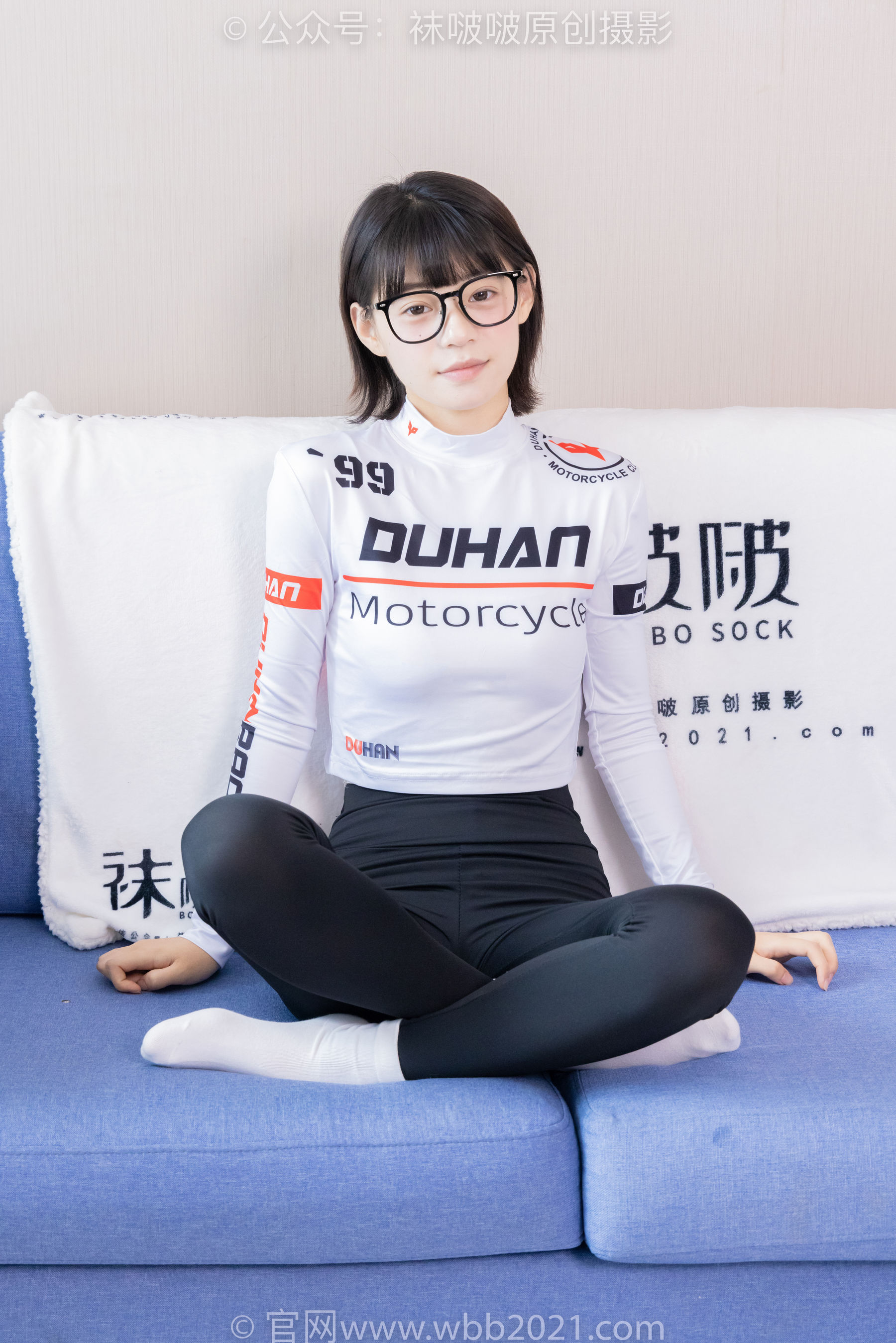 BoBoSocks袜啵啵 No.410 糯米 -运动鞋、白棉袜、肉丝、瑜伽裤裤里丝