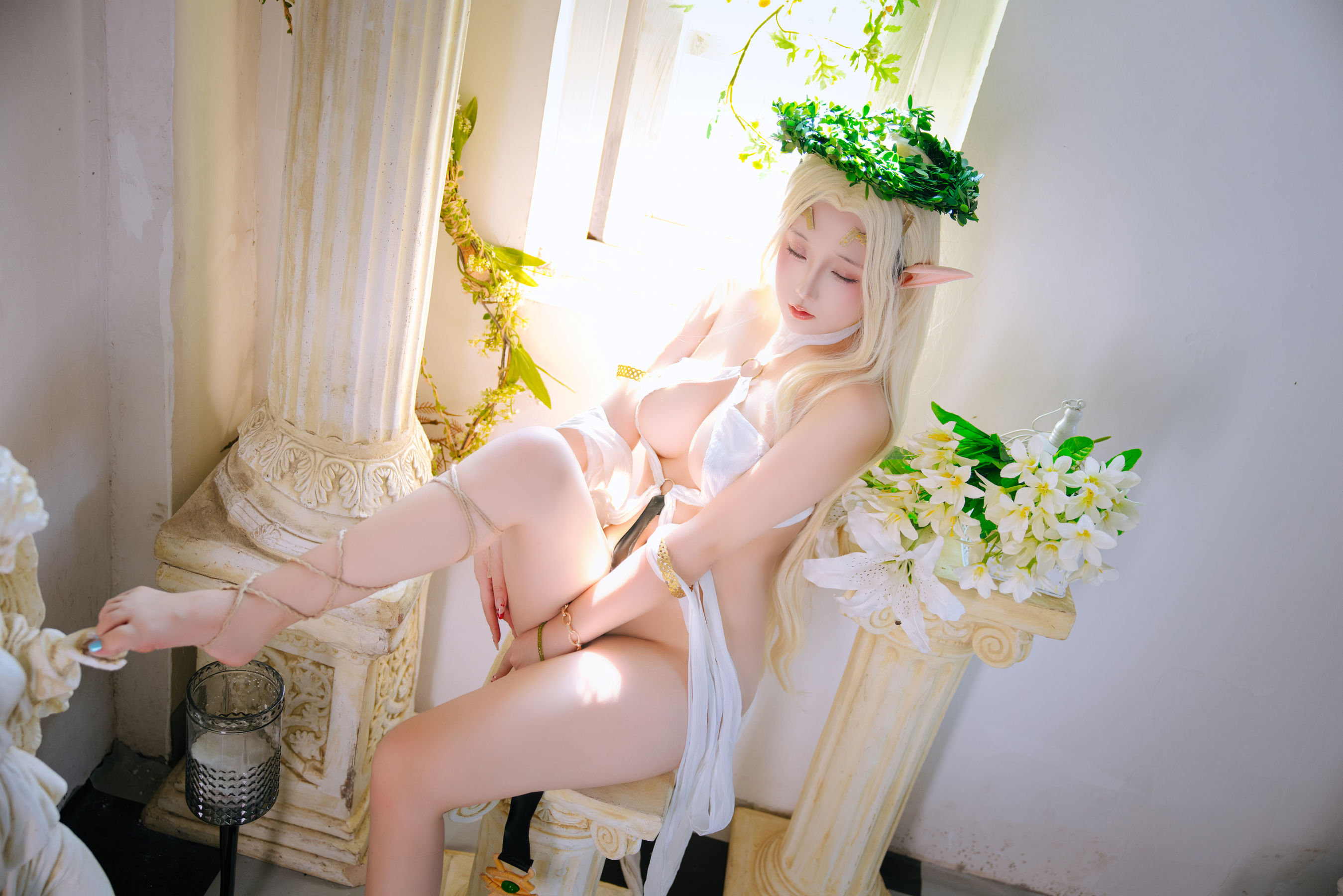Cosplay日奈娇 - 白精灵