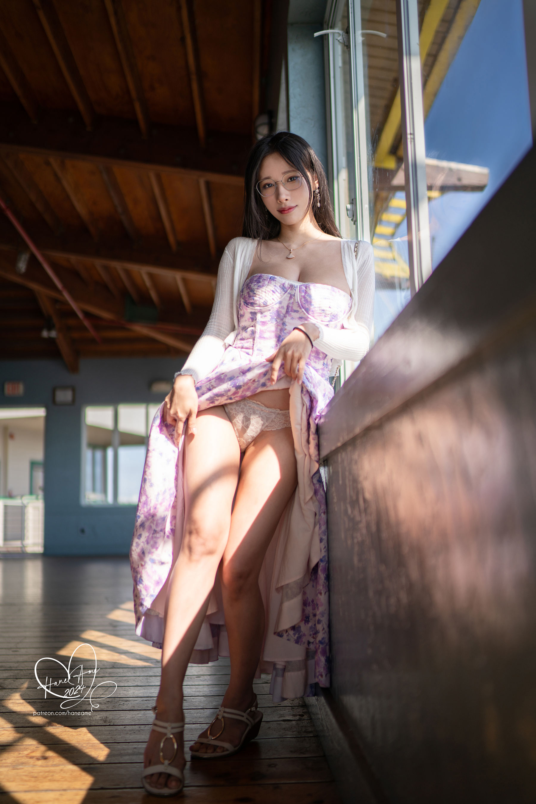 Hane Ame 雨波写真 - 眼鏡女友 夏末回忆